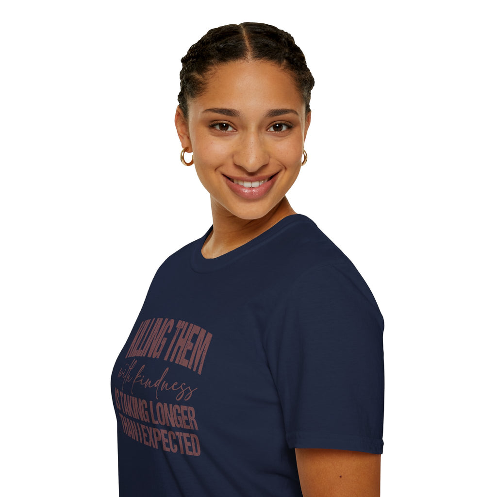Killing Them With Kindness T-Shirt — Funny Motivational Gift for Women Vintage Tee