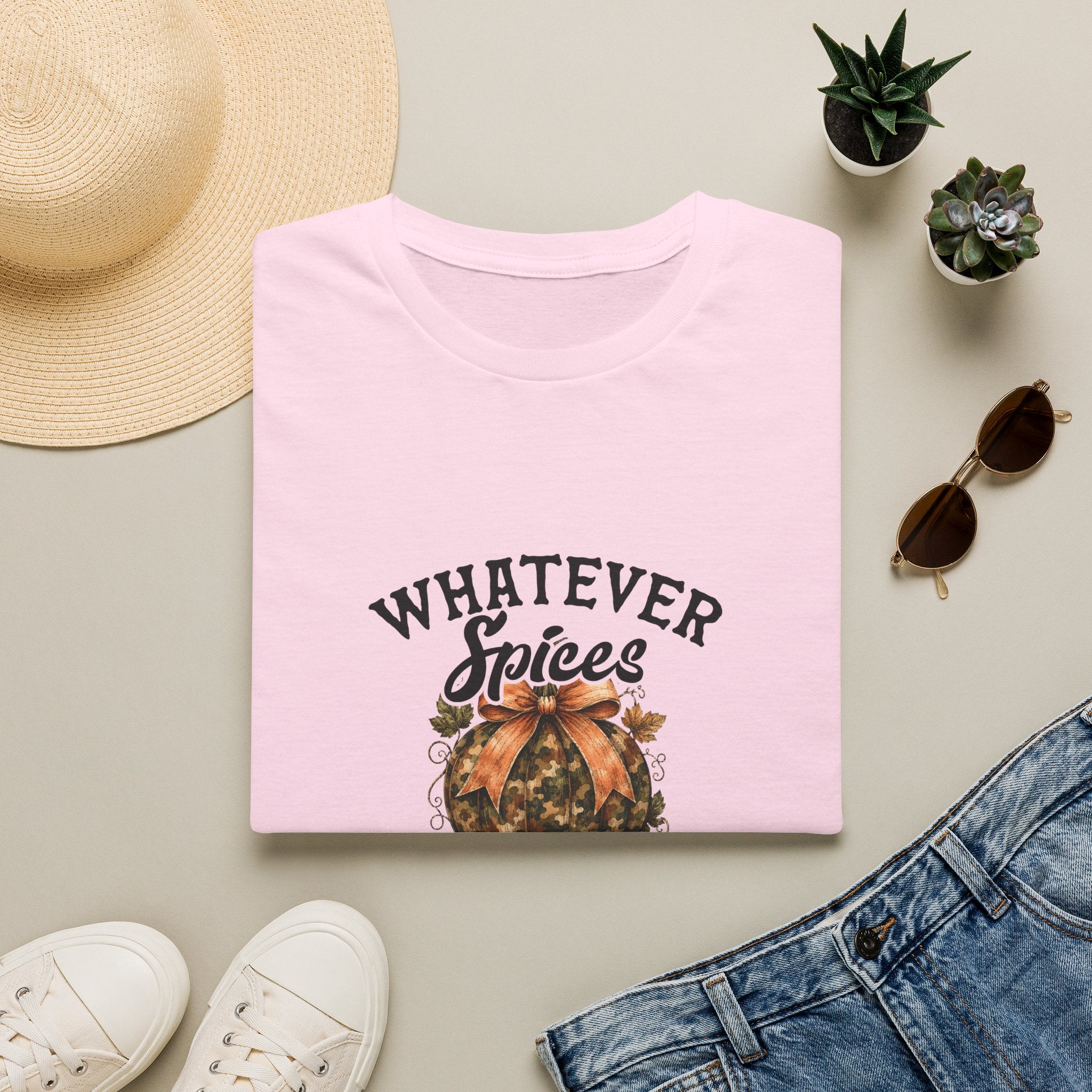 Whatever Spices Your Pumpkin T-Shirt — Funny Fall Gift for Women Pumpkin Spice Tee