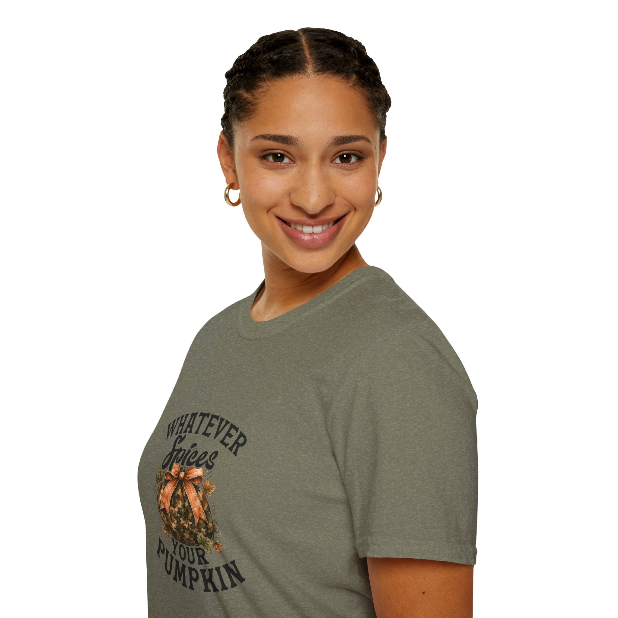 Whatever Spices Your Pumpkin T-Shirt — Funny Fall Gift for Women Pumpkin Spice Tee