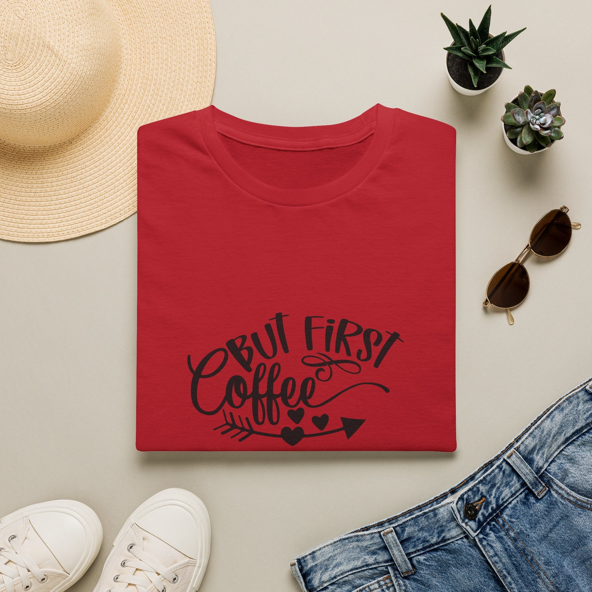 But First Coffee T-Shirt — Funny Gift for Coffee Lovers Women's Graphic Tee