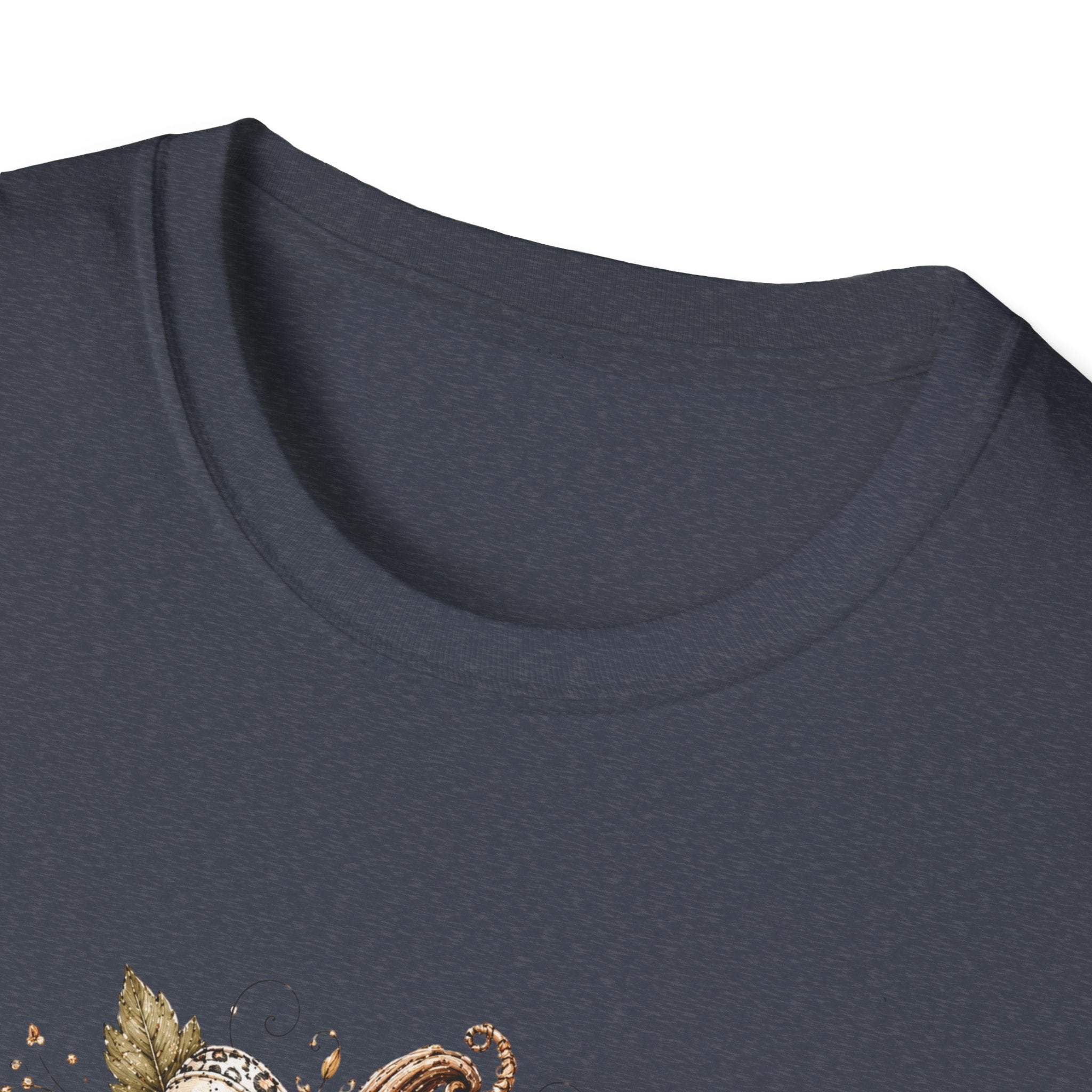 Autumn Floral Pumpkin Leopard Bow T-Shirt — Cute Fall Gift for Women Graphic Tee