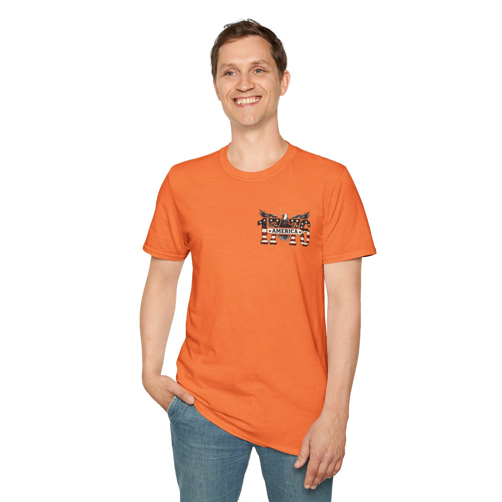 1776 American Flag Eagle T-Shirt — Vintage Patriotic Gift for Him Fourth of July Tee