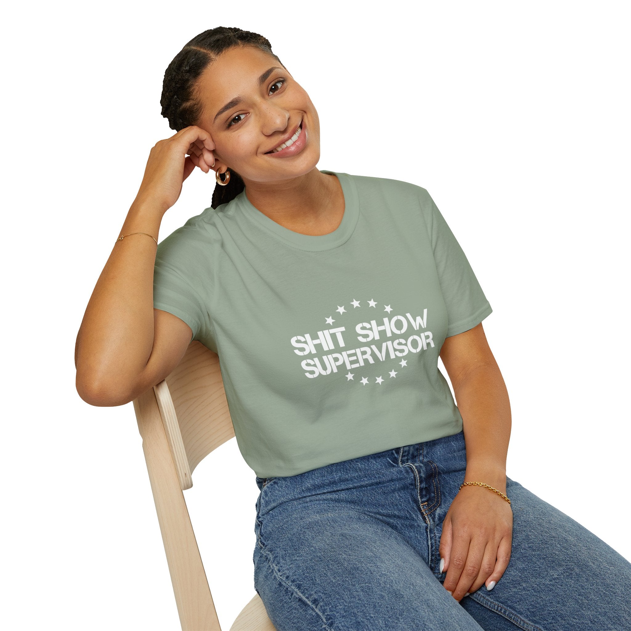 Shit Show Supervisor T-Shirt — Funny Sarcastic Gift for Her Work Humor Graphic Tee