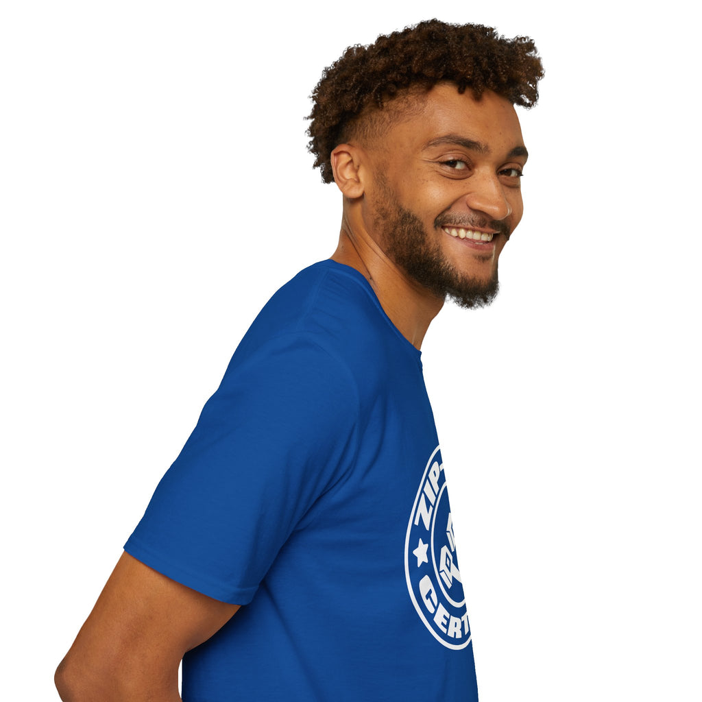 Zip-Tie Certified T-Shirt — Funny Handyman Gift for Him Bold Graphic Tee