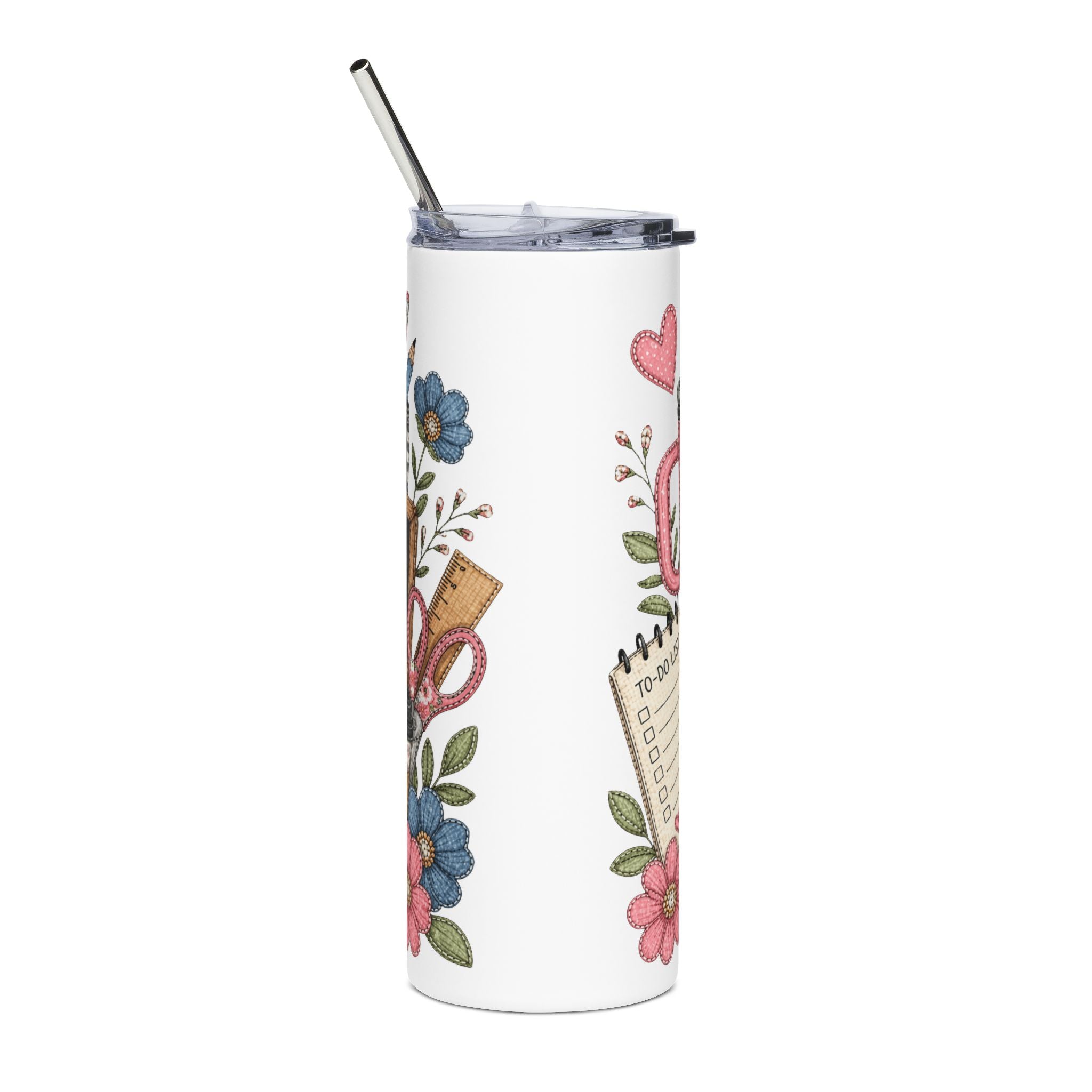 Teach Love Teacher Appreciation Tumbler — Cute Classroom Gift 20oz Stainless Steel Cup