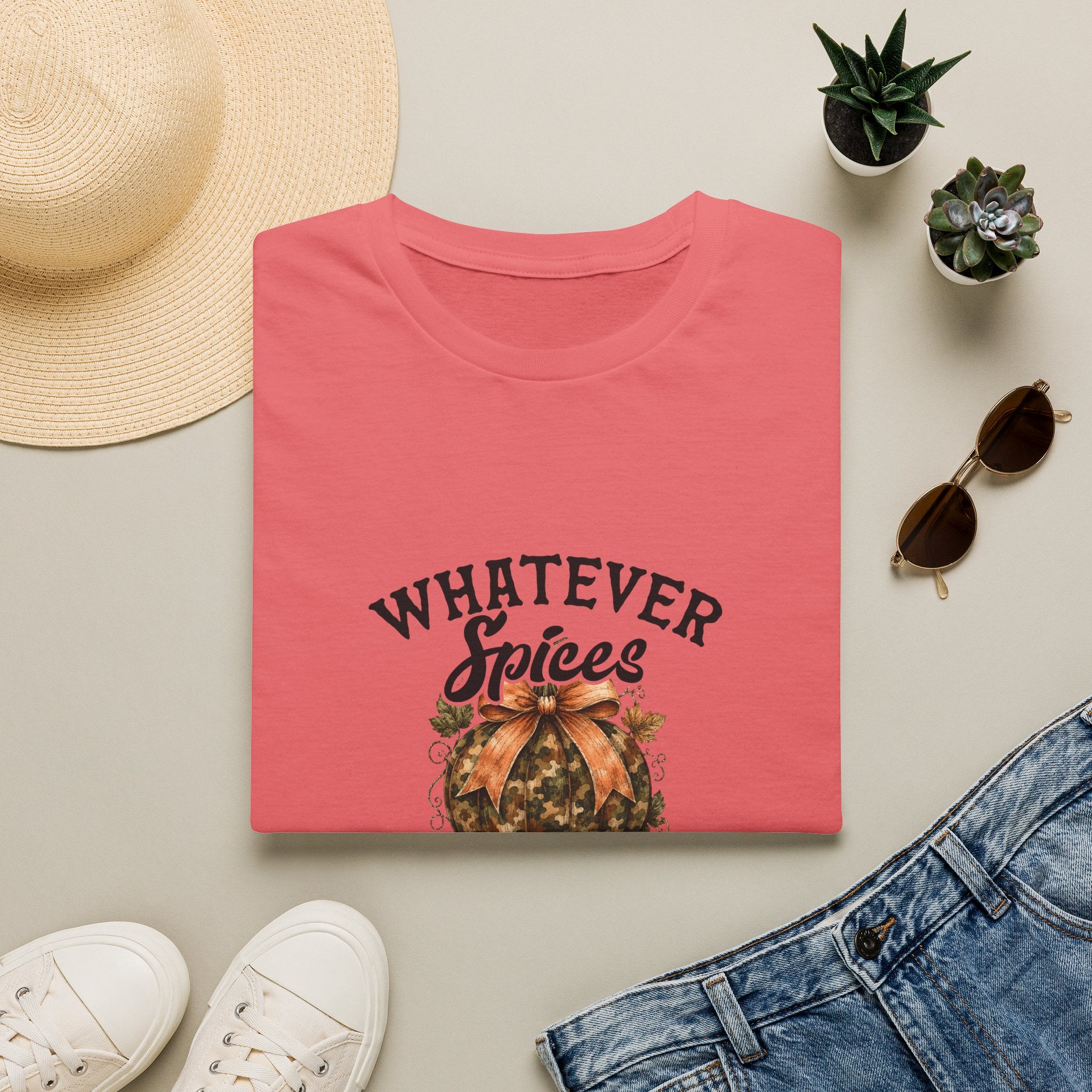 Whatever Spices Your Pumpkin T-Shirt — Funny Fall Gift for Women Pumpkin Spice Tee