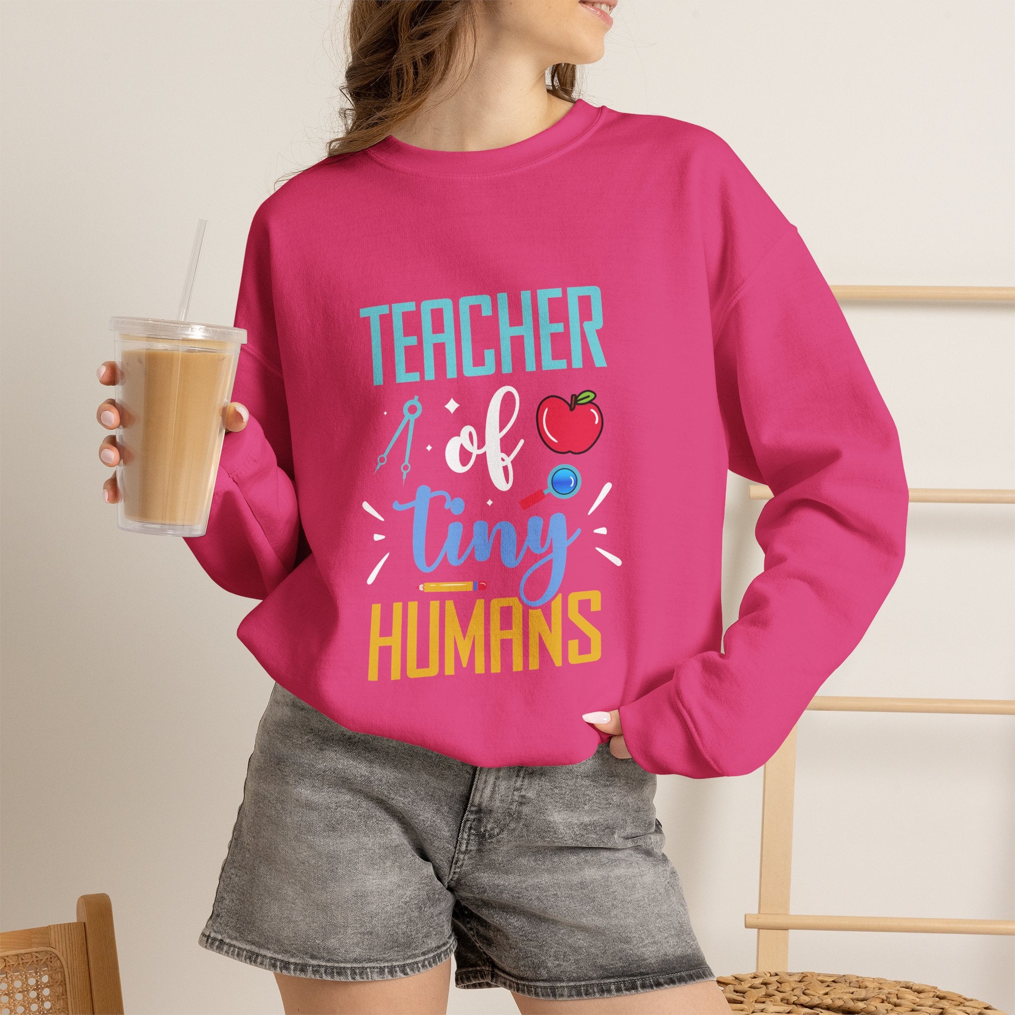 Teacher of Tiny Humans Sweatshirt — Funny Teacher Gift Appreciation Crewneck
