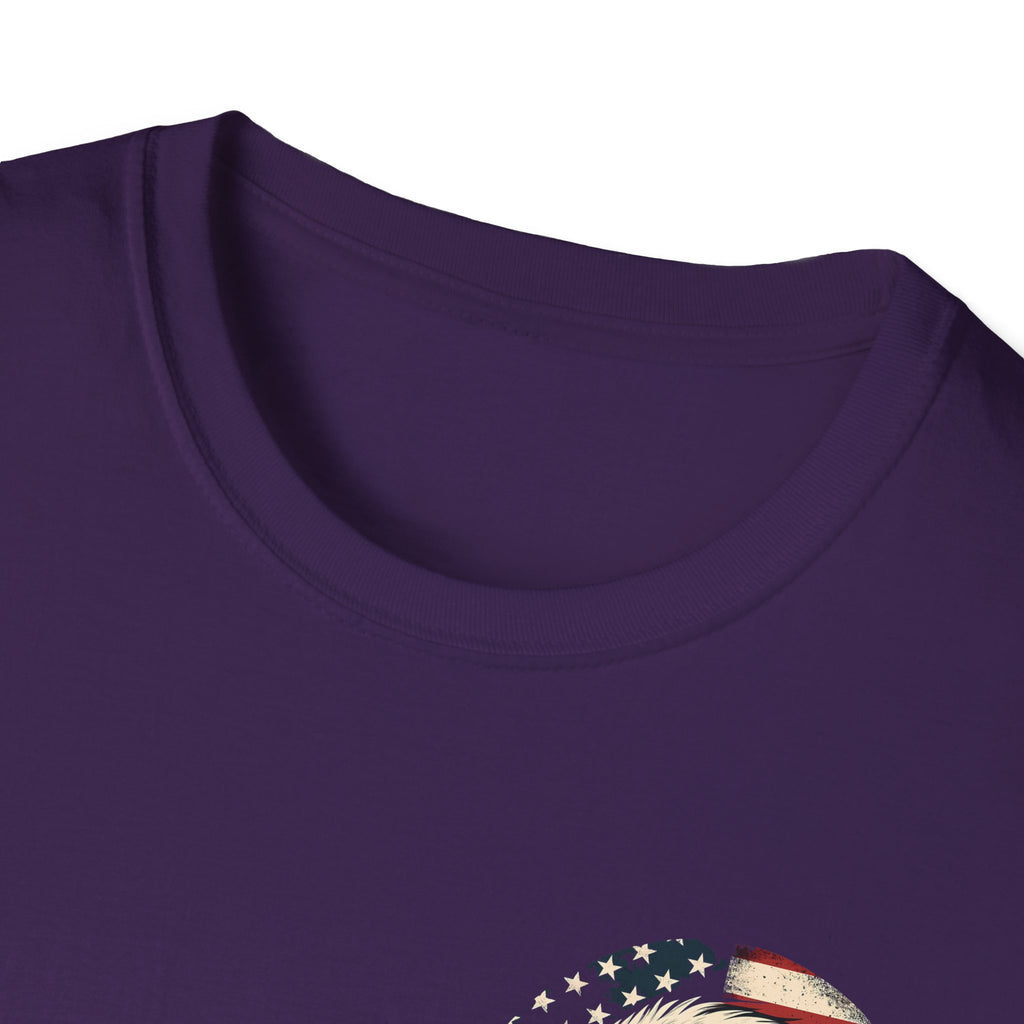Patriotic Bald Eagle T-Shirt — American Flag Gift for Him Fourth of July Graphic Tee