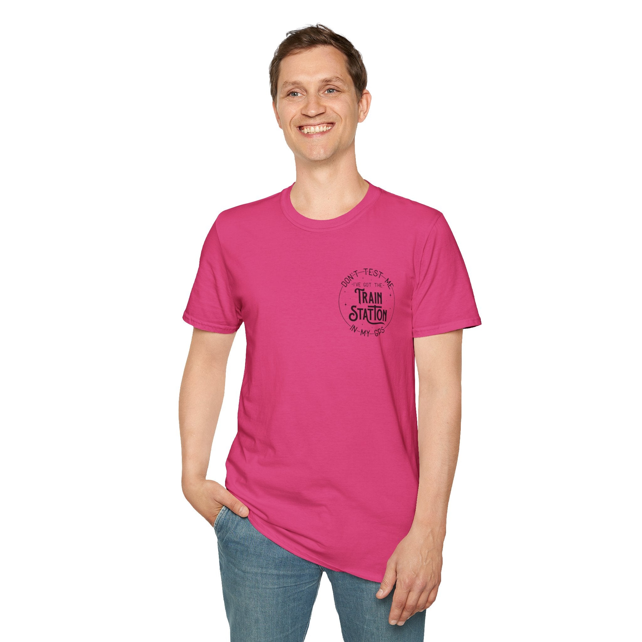 Train Station GPS T-Shirt — Funny Travel Quote Gift for Her Sarcastic Graphic Tee