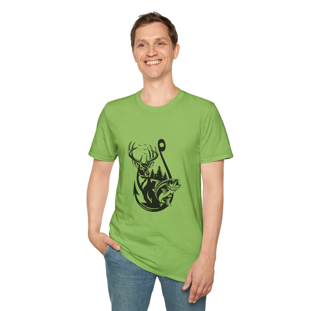Hunt Fish & Forest Adventure T-Shirt — Outdoor Gift for Hunters & Fishermen