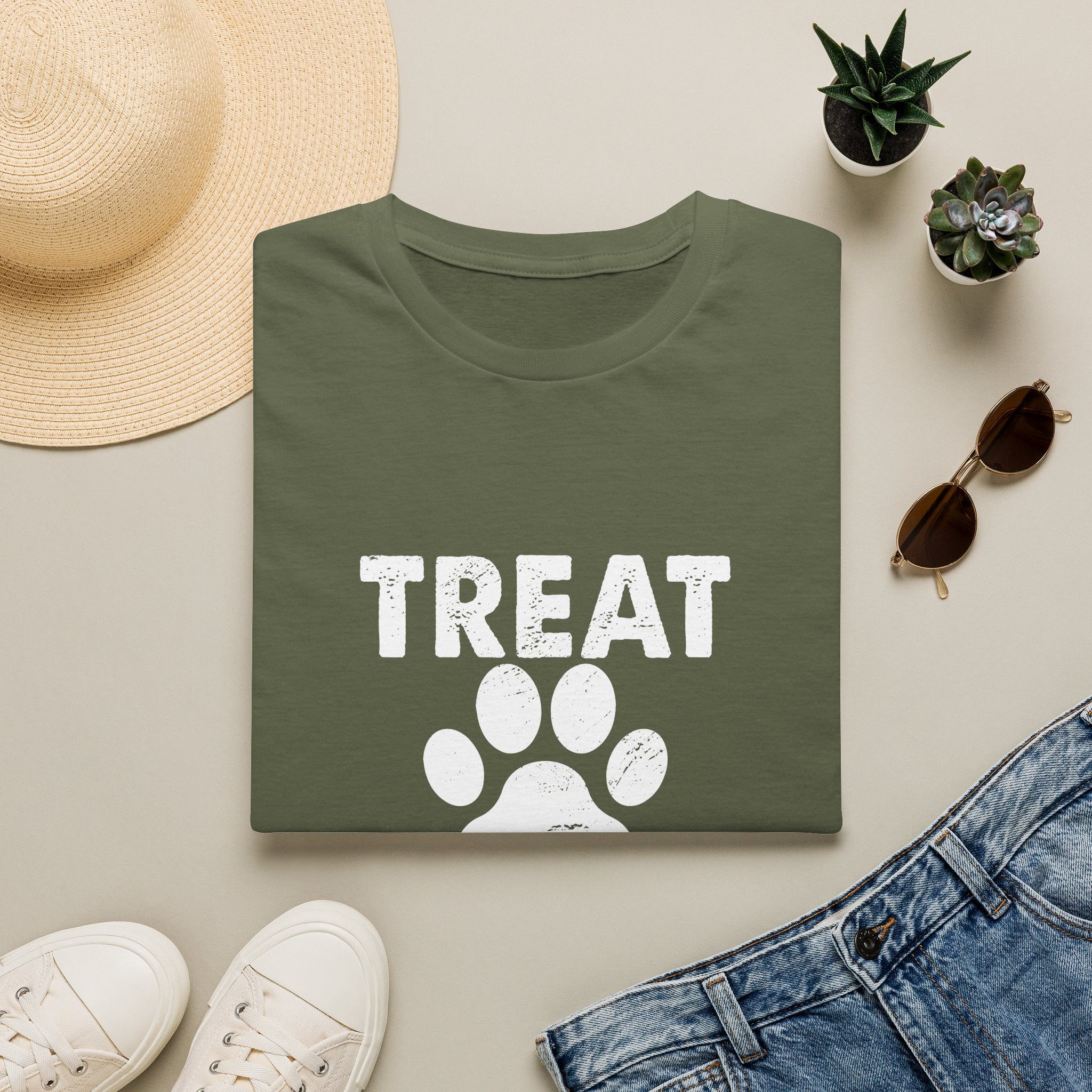 Treat Dealer T-Shirt — Funny Dog Paw Pet Lover Tee