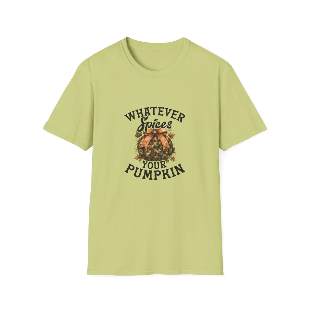 Whatever Spices Your Pumpkin T-Shirt — Funny Fall Gift for Women Pumpkin Spice Tee