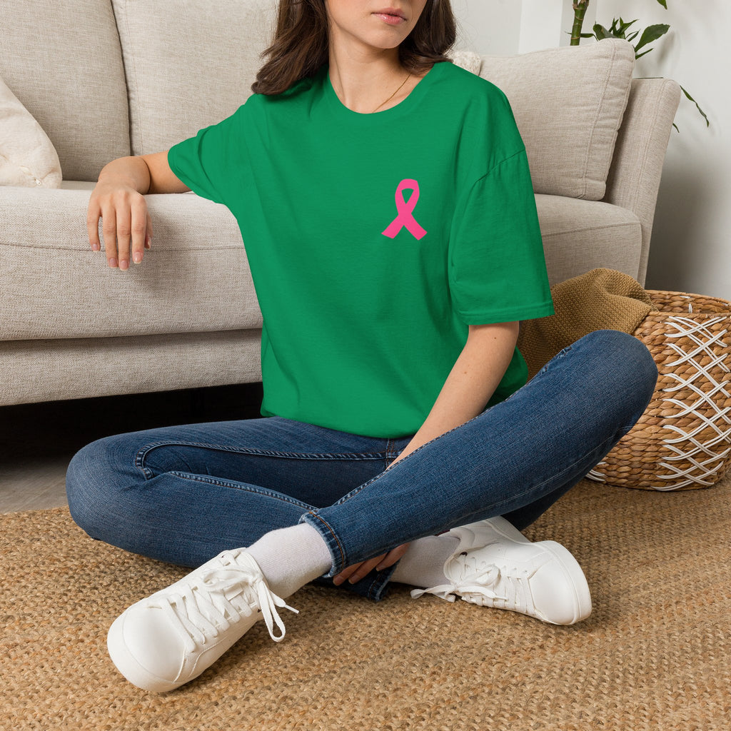Breast Cancer Awareness Ribbon T-Shirt — Pink Ribbon Support Tee