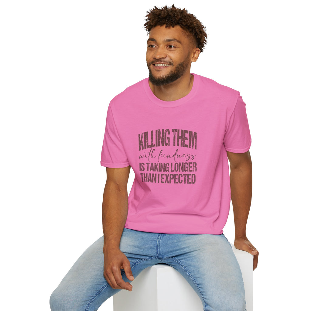 Killing Them With Kindness T-Shirt — Funny Motivational Gift for Women Vintage Tee