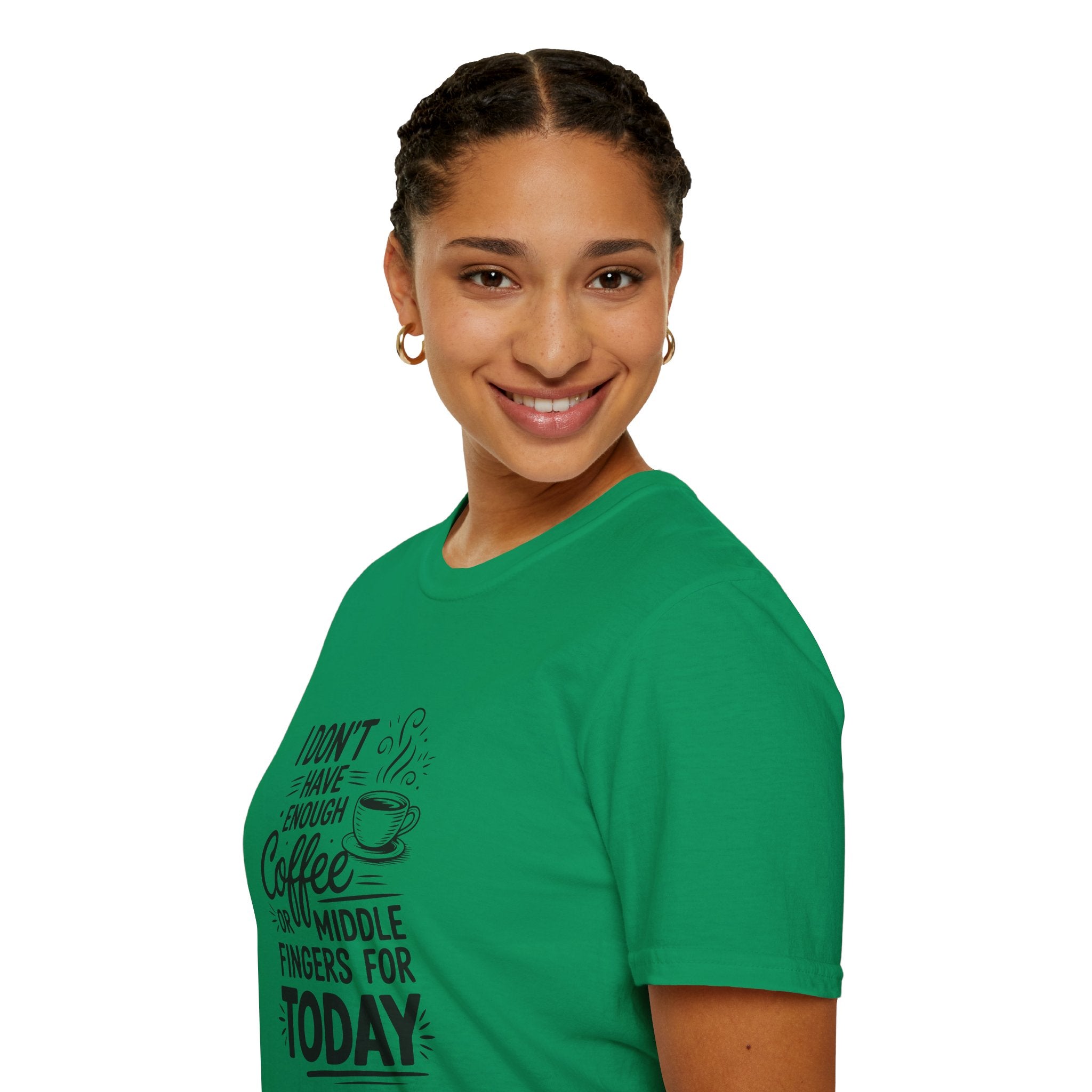 I Don't Have Enough Coffee or Middle Fingers for Today T-Shirt — Funny Sarcastic Gift