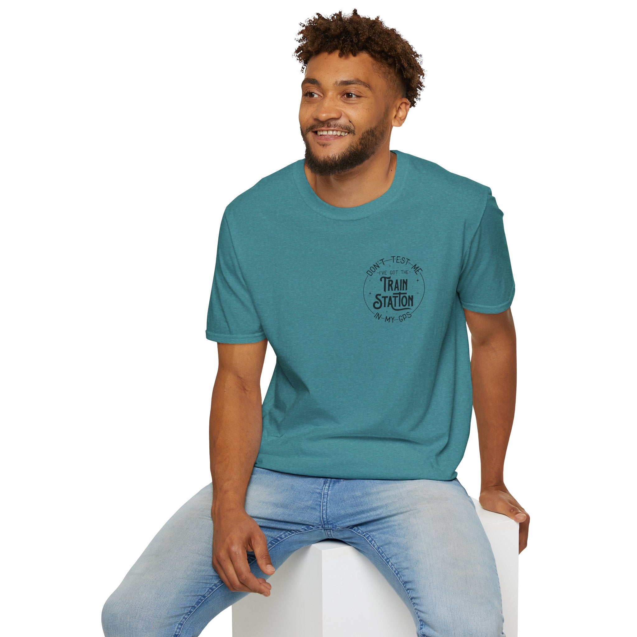 Train Station GPS T-Shirt — Funny Travel Quote Gift for Her Sarcastic Graphic Tee