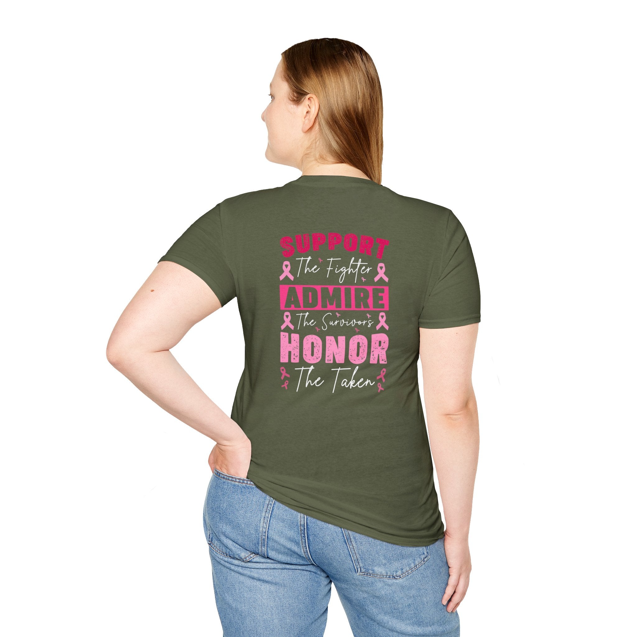 Breast Cancer Awareness Ribbon T-Shirt — Pink Ribbon Support Tee