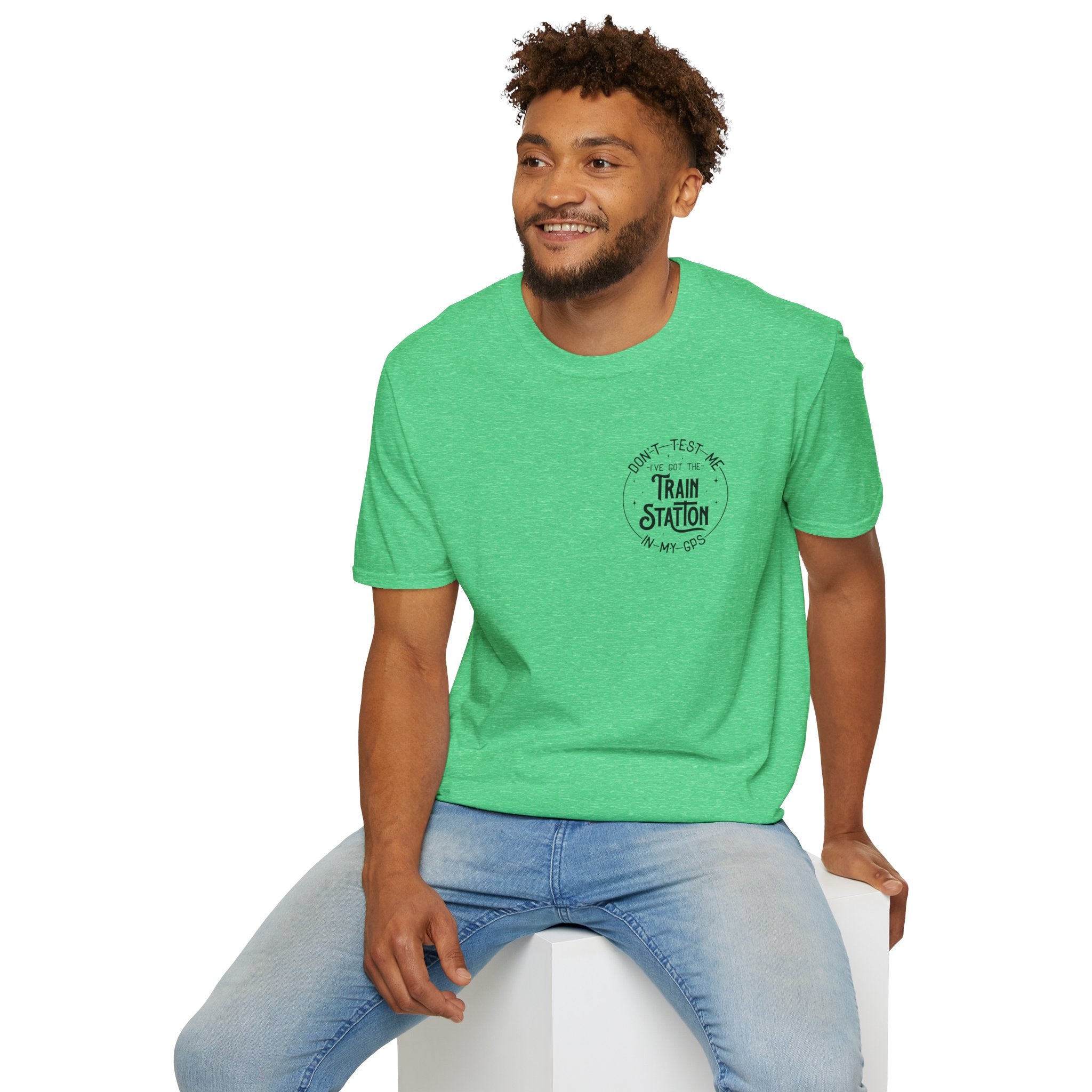 Train Station GPS T-Shirt — Funny Travel Quote Gift for Her Sarcastic Graphic Tee