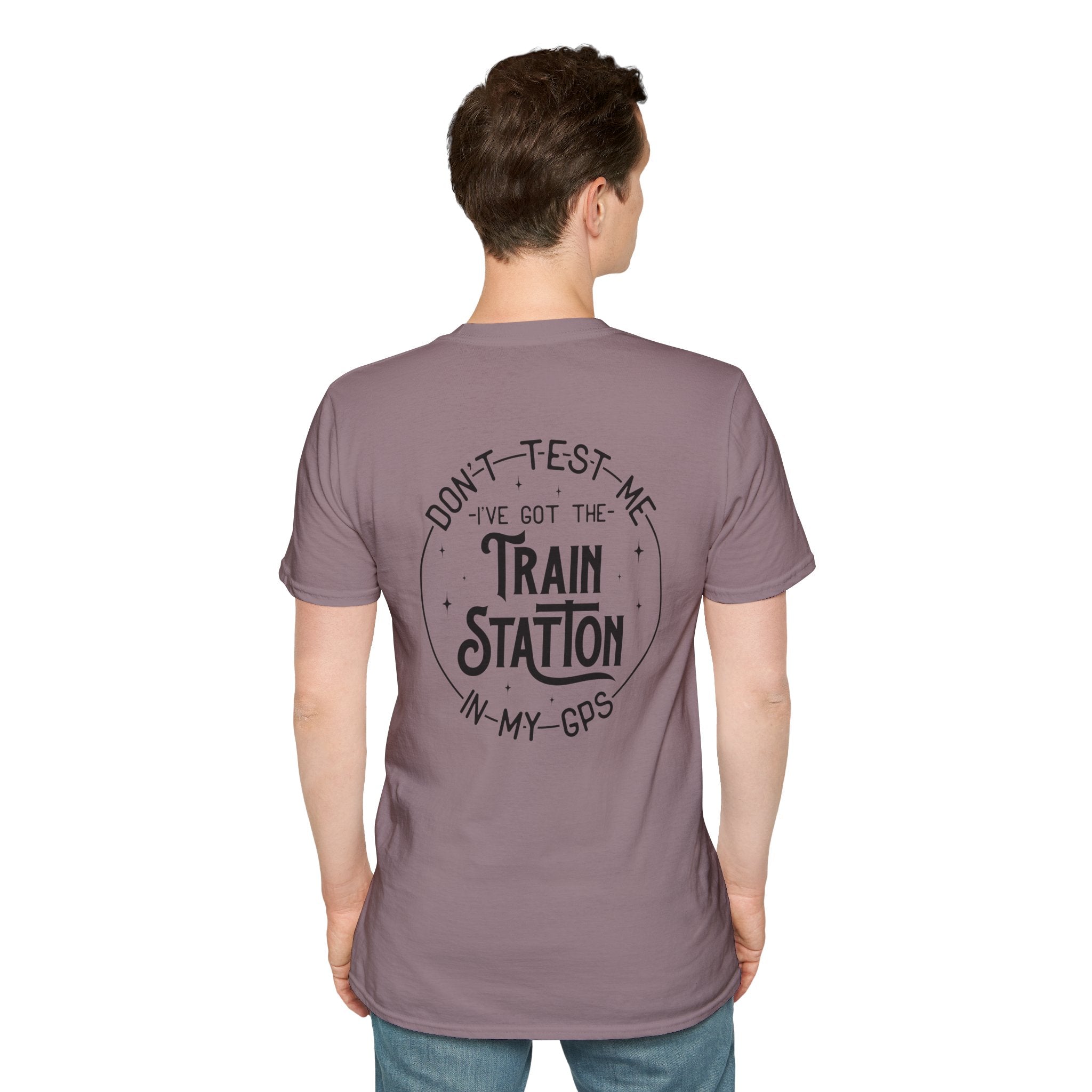 Train Station GPS T-Shirt — Funny Travel Quote Gift for Her Sarcastic Graphic Tee