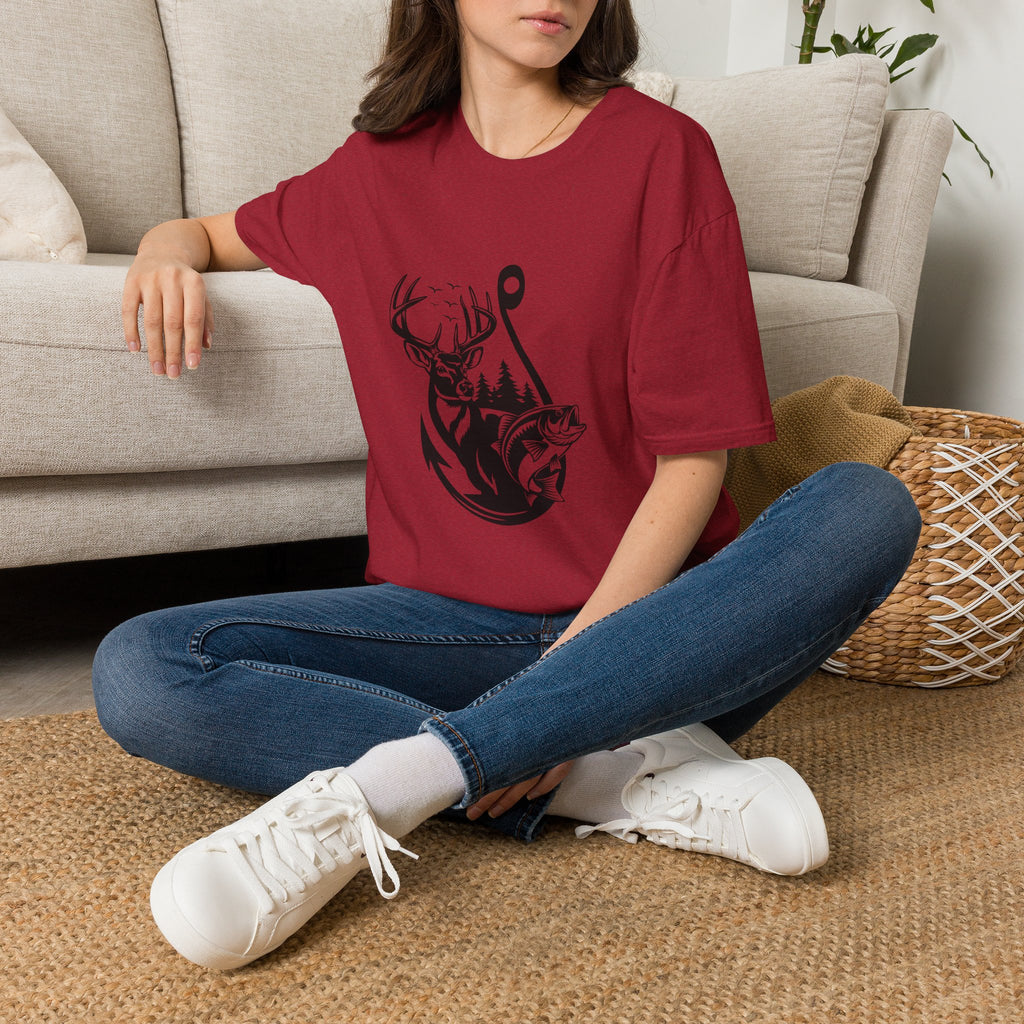 Hunt Fish & Forest Adventure T-Shirt — Outdoor Gift for Hunters & Fishermen