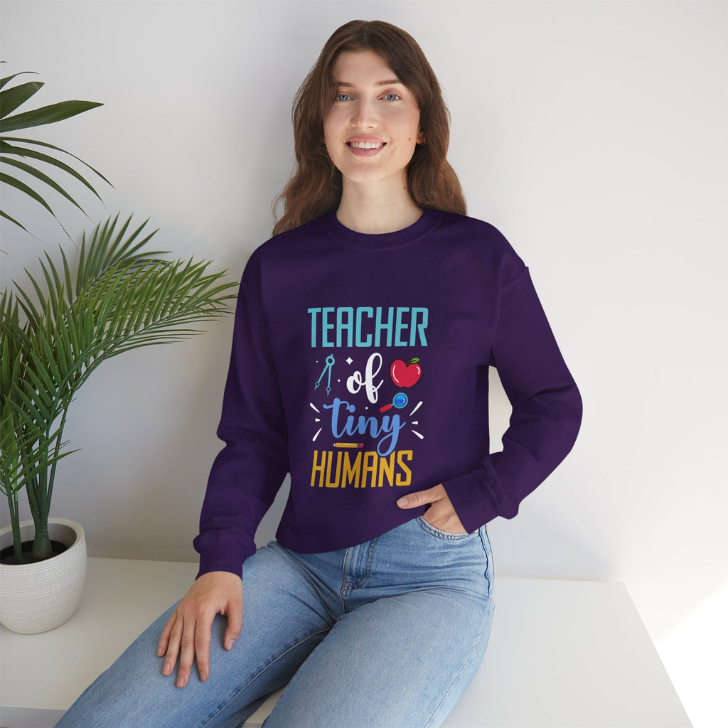 Teacher of Tiny Humans Sweatshirt — Funny Teacher Gift Appreciation Crewneck