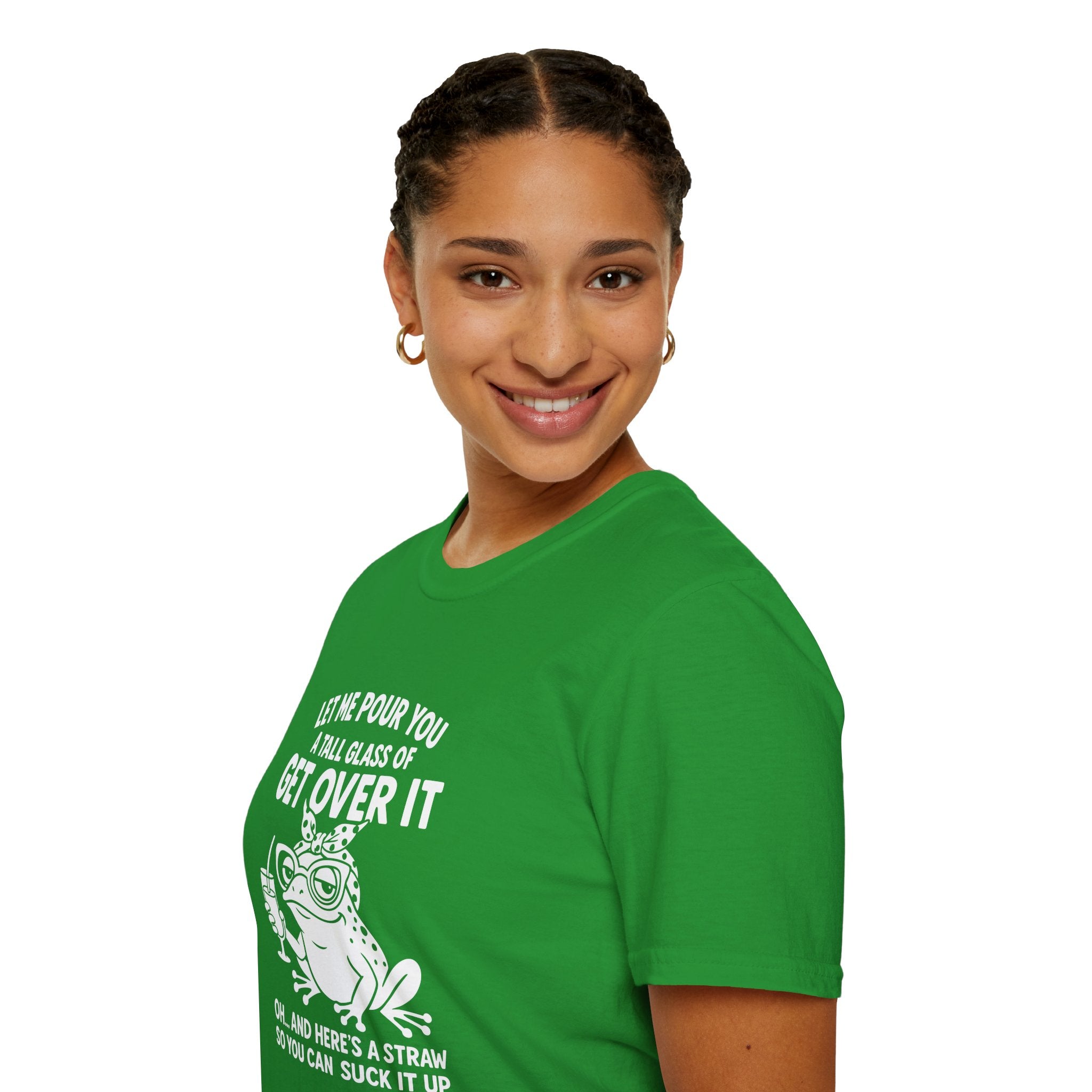 Let Me Pour You a Tall Glass of Get Over It Frog T-Shirt — Funny Sarcastic Gift for Her