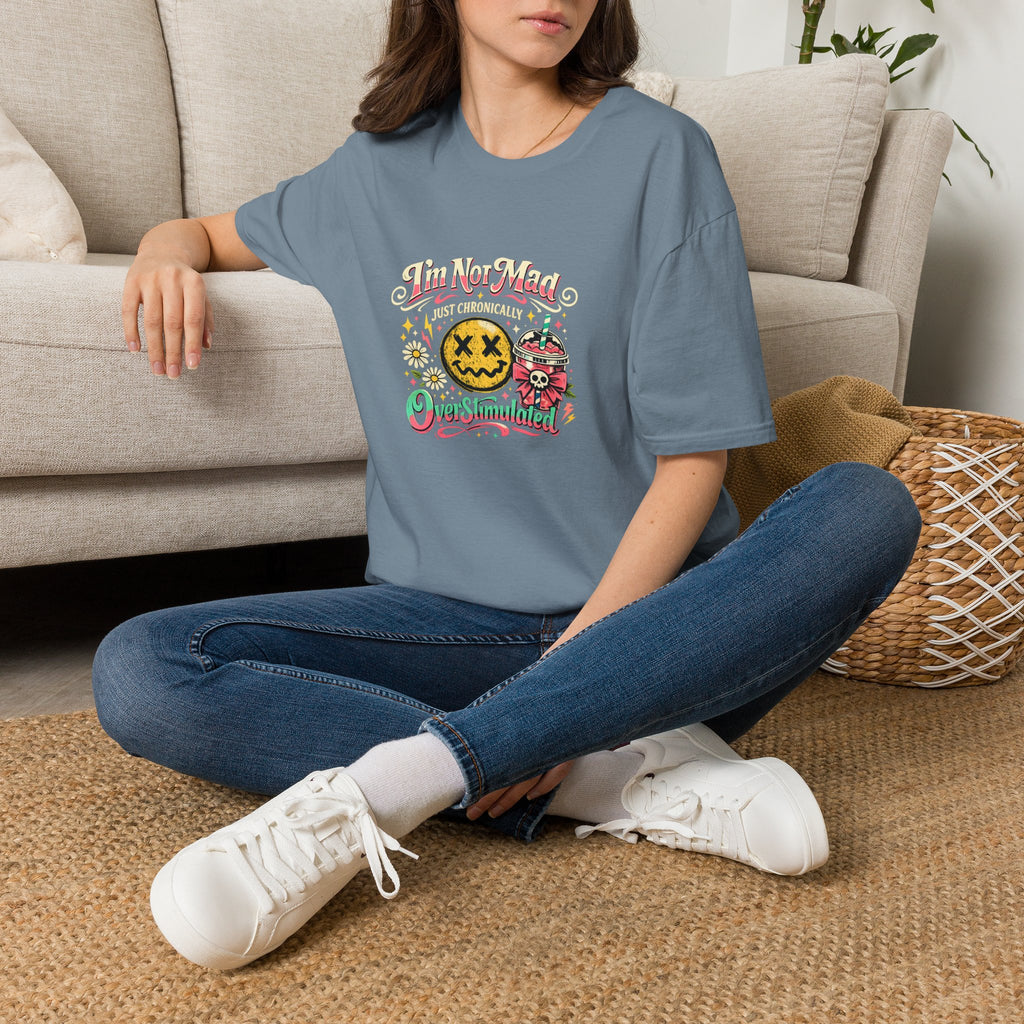 I'm Not Mad Kawaii Bubble Tea T-Shirt — Cute Funny Gift for Her Graphic Tee
