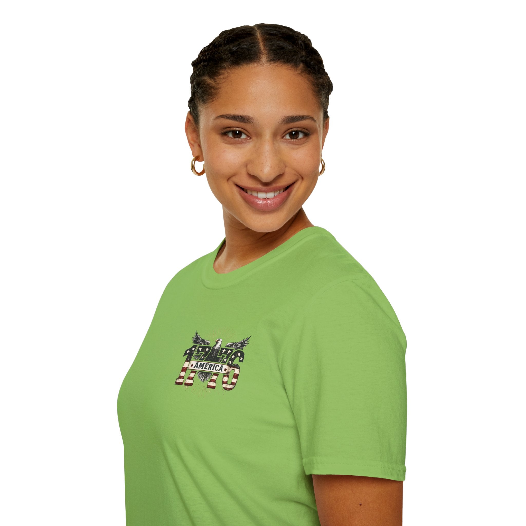 1776 American Flag Eagle T-Shirt — Vintage Patriotic Gift for Him Fourth of July Tee