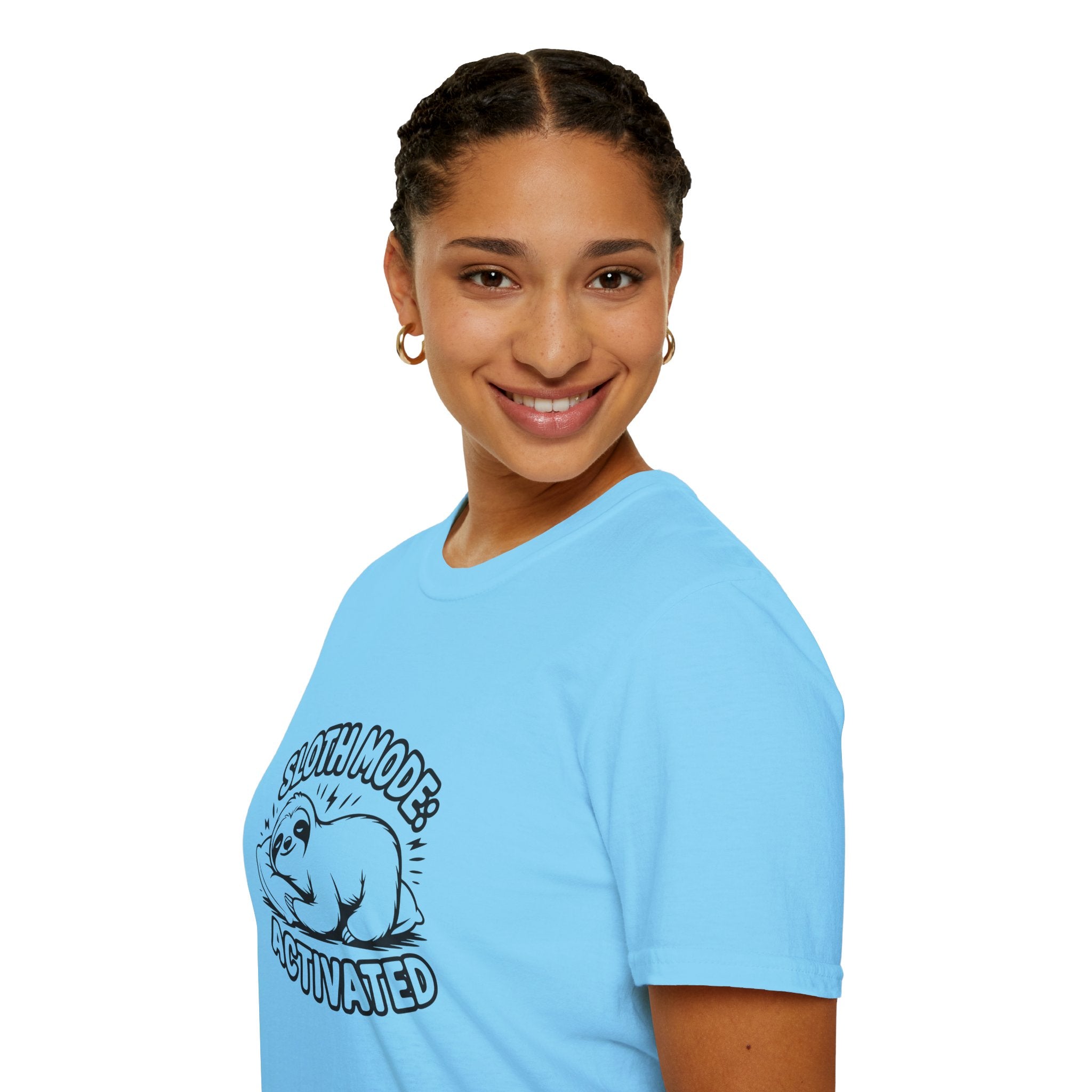 Sloth Mode Activated T-Shirt — Funny Lazy Gift for Her Cute Animal Graphic Tee