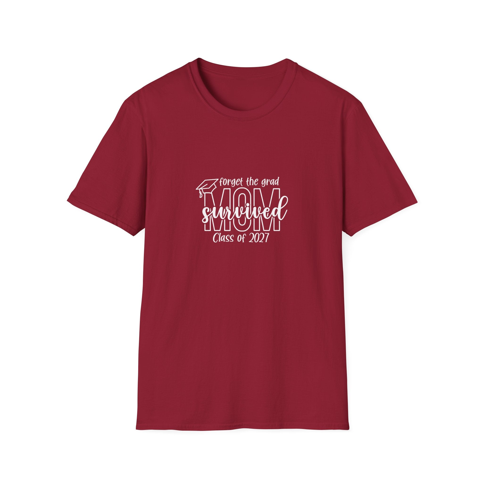 Class of 2027 Sarcastic Mom T-Shirt — Funny Graduation Gift for Mom Graphic Tee