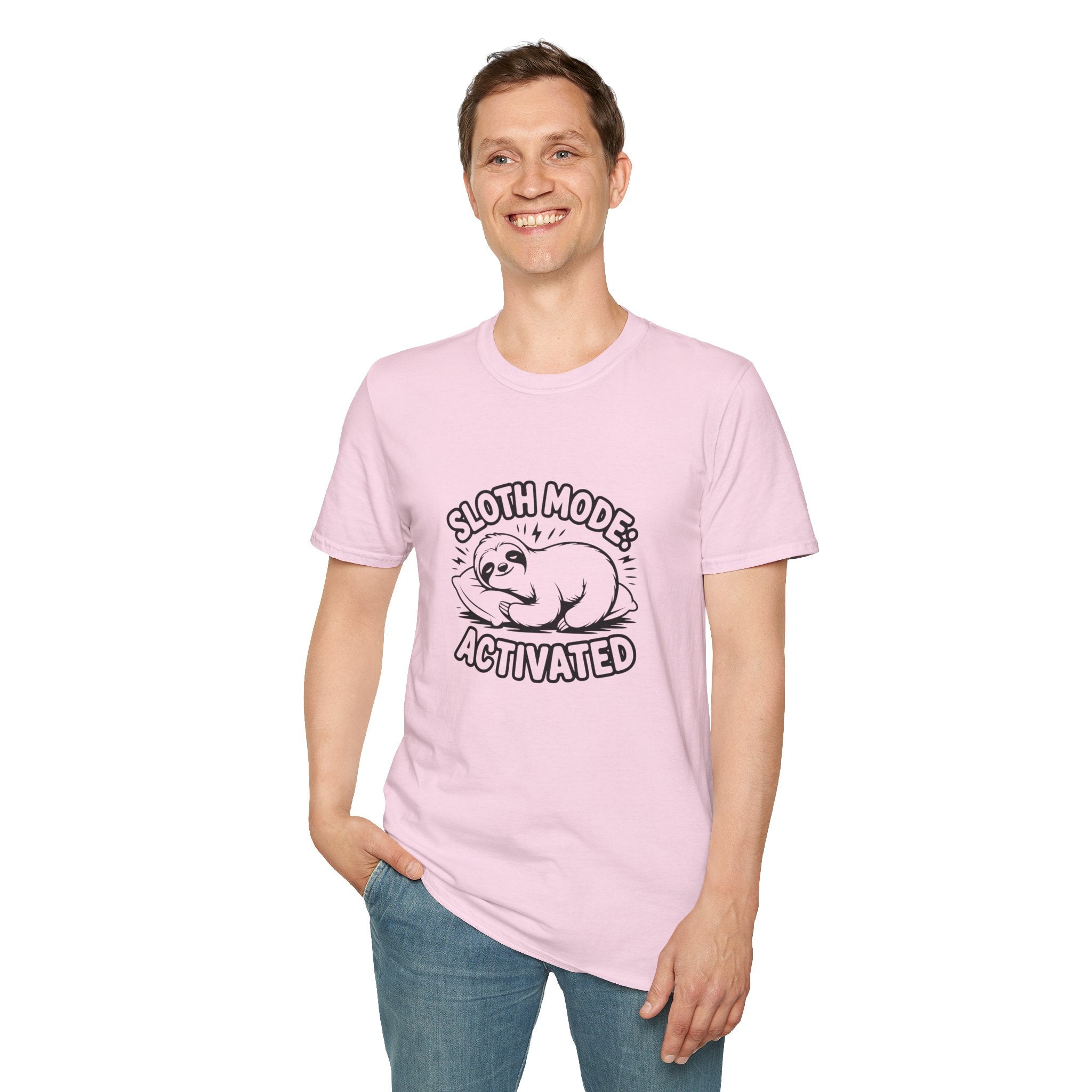 Sloth Mode Activated T-Shirt — Funny Lazy Gift for Her Cute Animal Graphic Tee