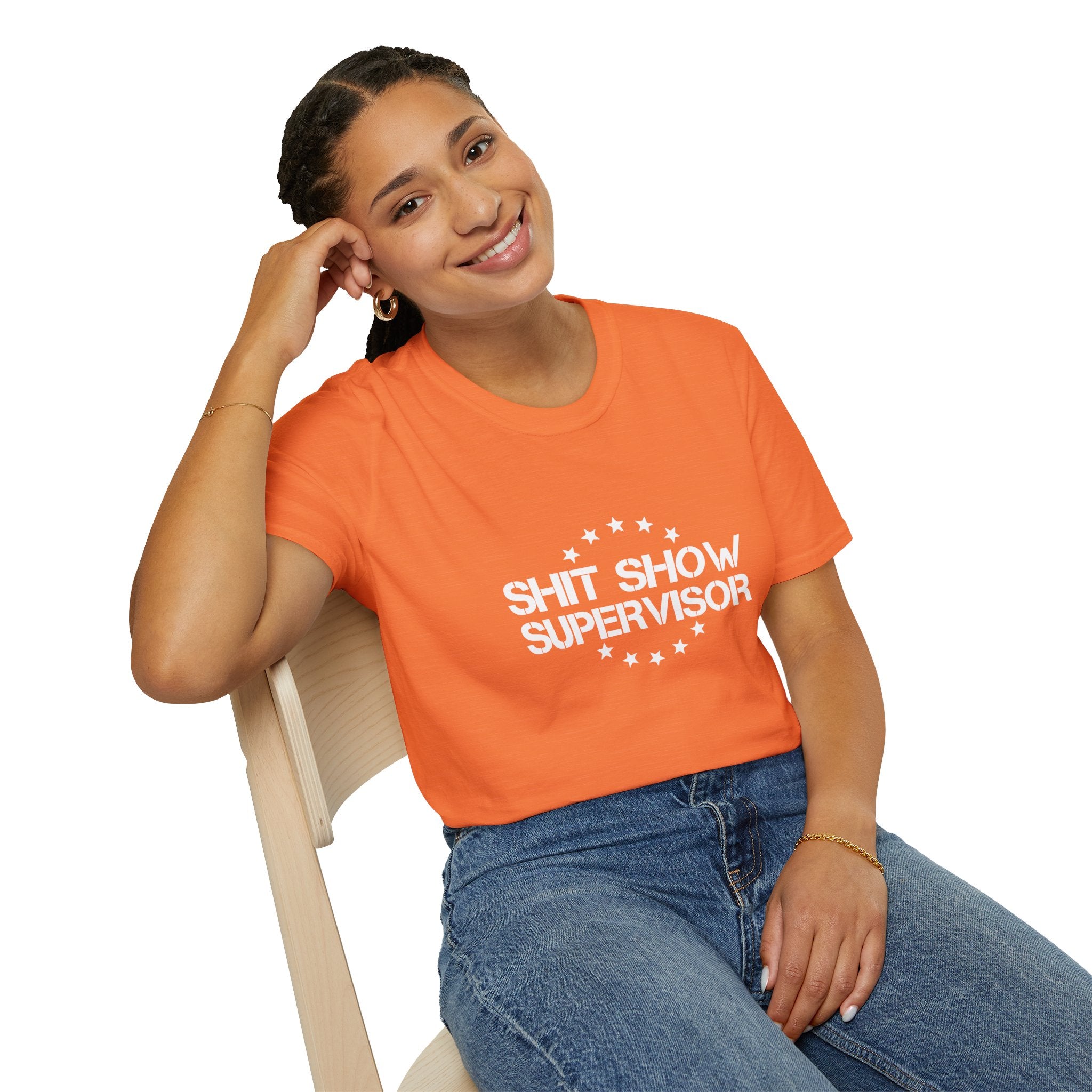 Shit Show Supervisor T-Shirt — Funny Sarcastic Gift for Her Work Humor Graphic Tee