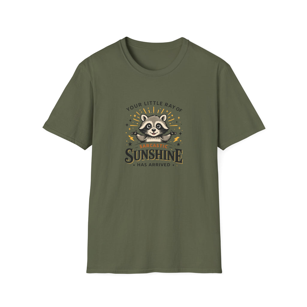 Your Little Ray of Sarcastic Sunshine Raccoon T-Shirt — Funny Gift for Her