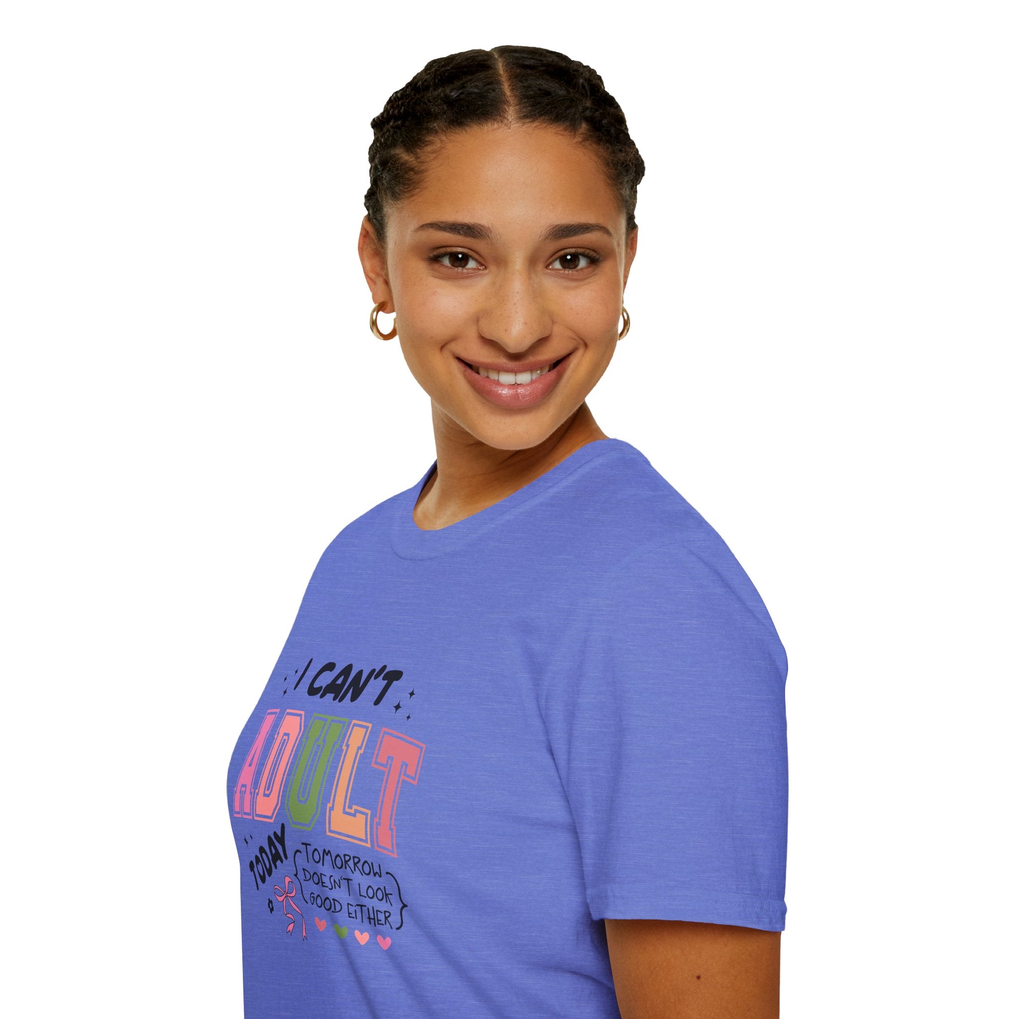 I Can't Adult T-Shirt — Funny Gift for Her Sarcastic Overworked Women's Graphic Tee