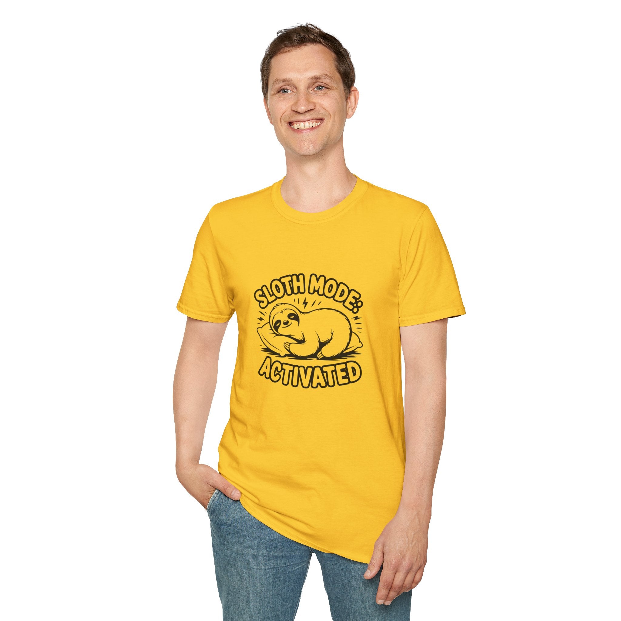 Sloth Mode Activated T-Shirt — Funny Lazy Gift for Her Cute Animal Graphic Tee