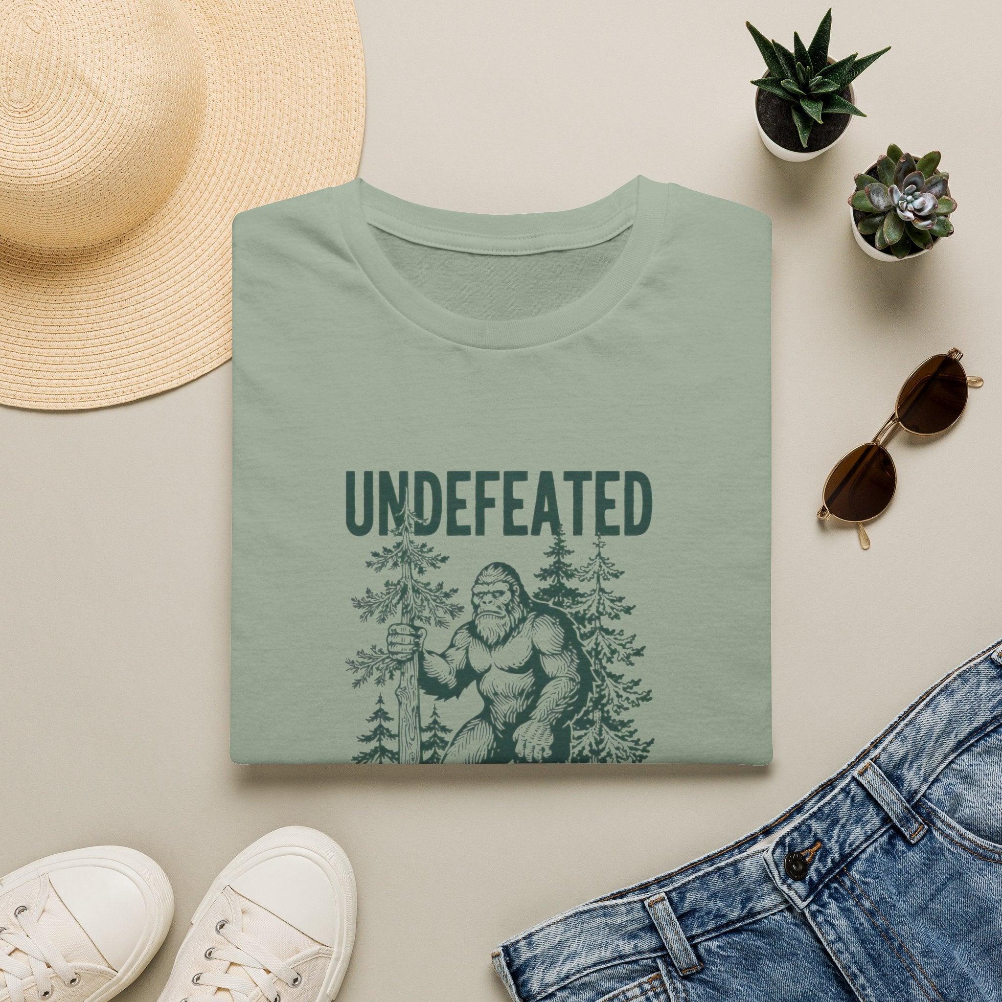 Undefeated Bigfoot T-Shirt — 'Hide and Seek Champion' Graphic Tee