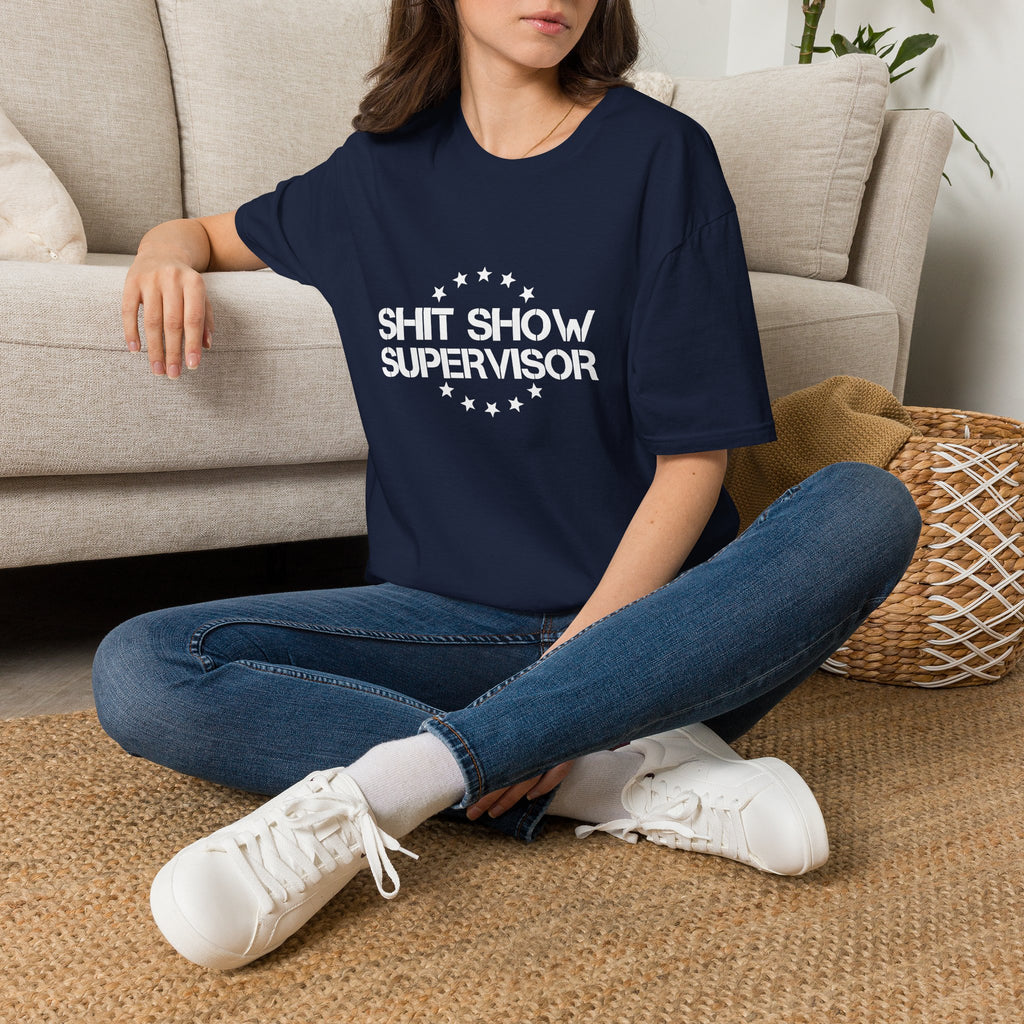 Shit Show Supervisor T-Shirt — Funny Sarcastic Gift for Her Work Humor Graphic Tee