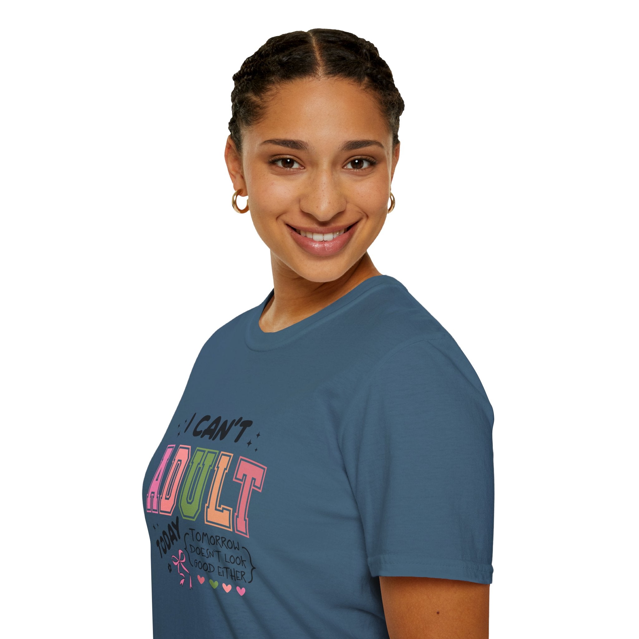 I Can't Adult T-Shirt — Funny Gift for Her Sarcastic Overworked Women's Graphic Tee