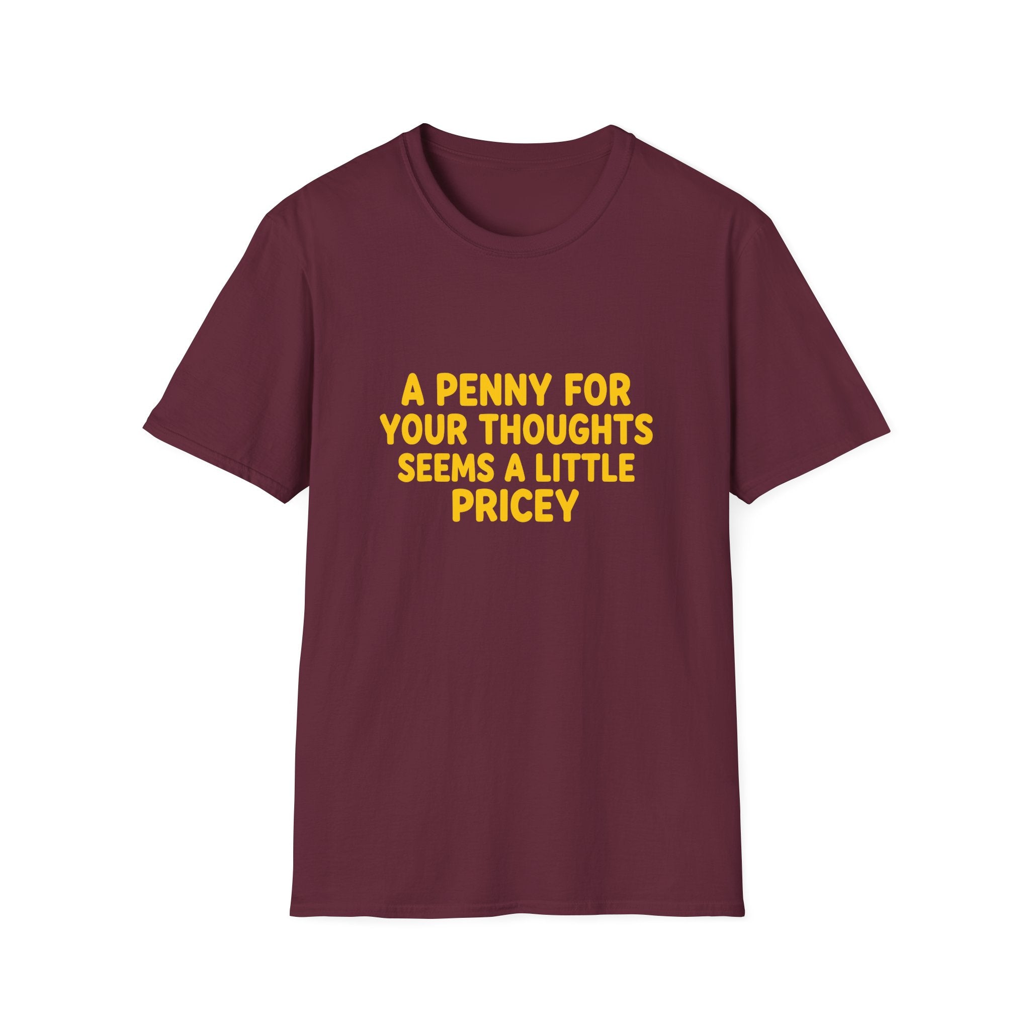 A Penny For Your Thoughts Seems a Little Pricey T-Shirt — Funny Sarcastic Gift for Her
