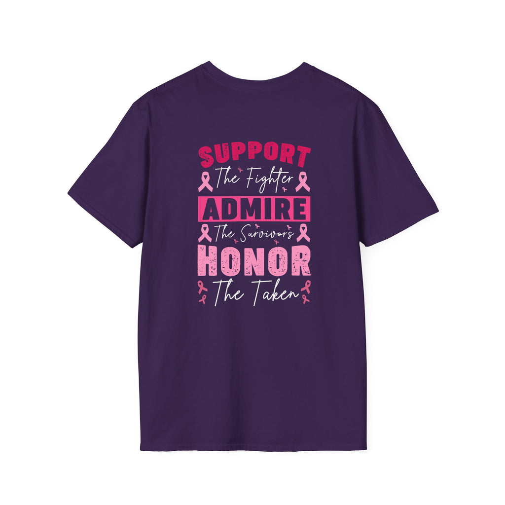 Breast Cancer Awareness Ribbon T-Shirt — Pink Ribbon Support Tee