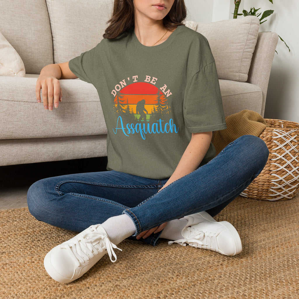 Don't Be An Assquatch T-Shirt — Funny Bigfoot Gift Sasquatch Sunset Graphic Tee