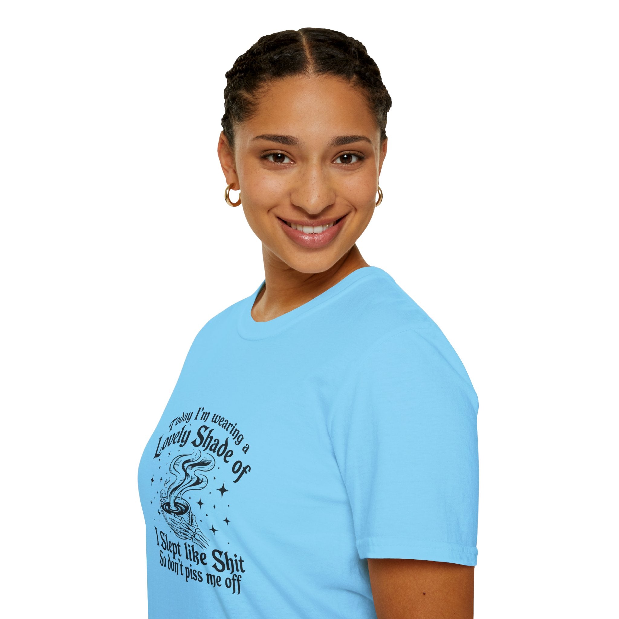 I Slept Like Shit So Don't Piss Me Off T-Shirt — Funny Sarcastic Gift for Her Graphic Tee