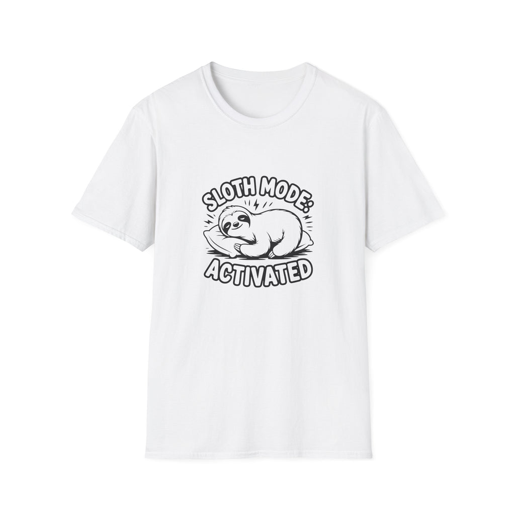 Sloth Mode Activated T-Shirt — Funny Lazy Gift for Her Cute Animal Graphic Tee