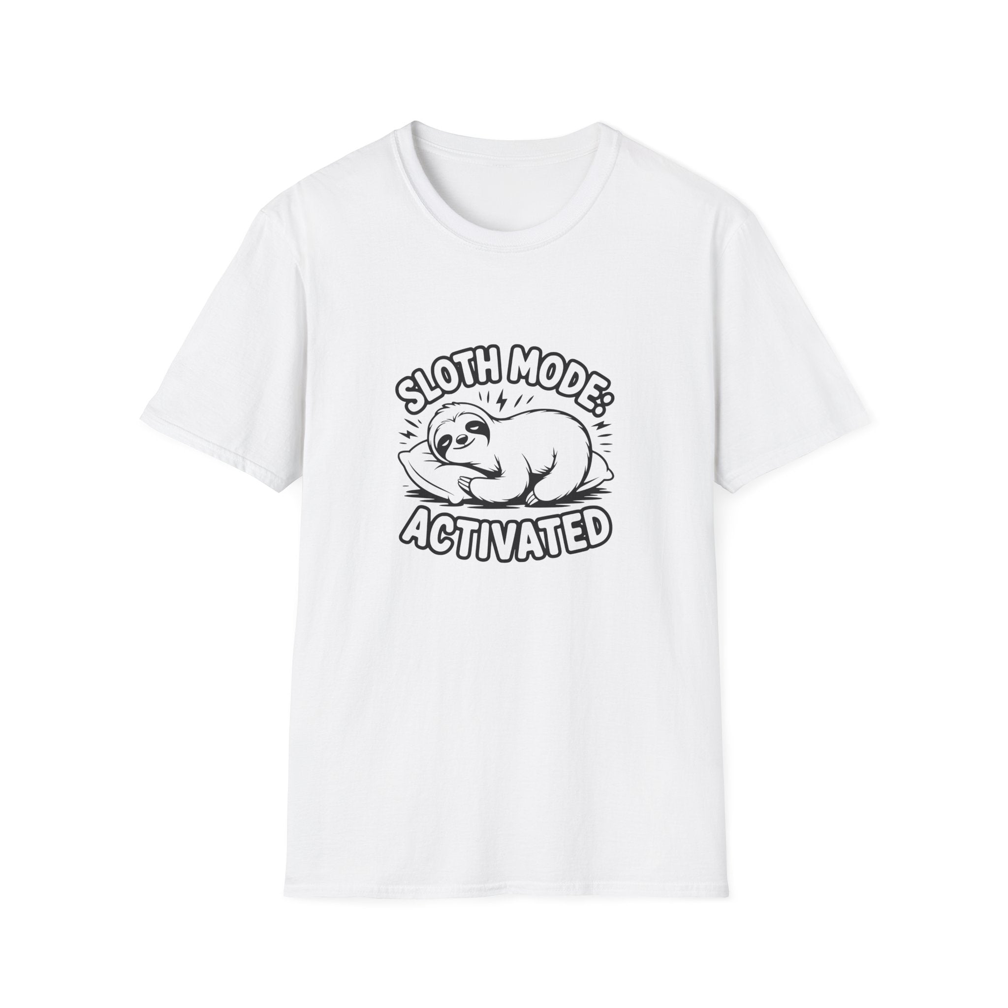 Sloth Mode Activated T-Shirt — Funny Lazy Gift for Her Cute Animal Graphic Tee