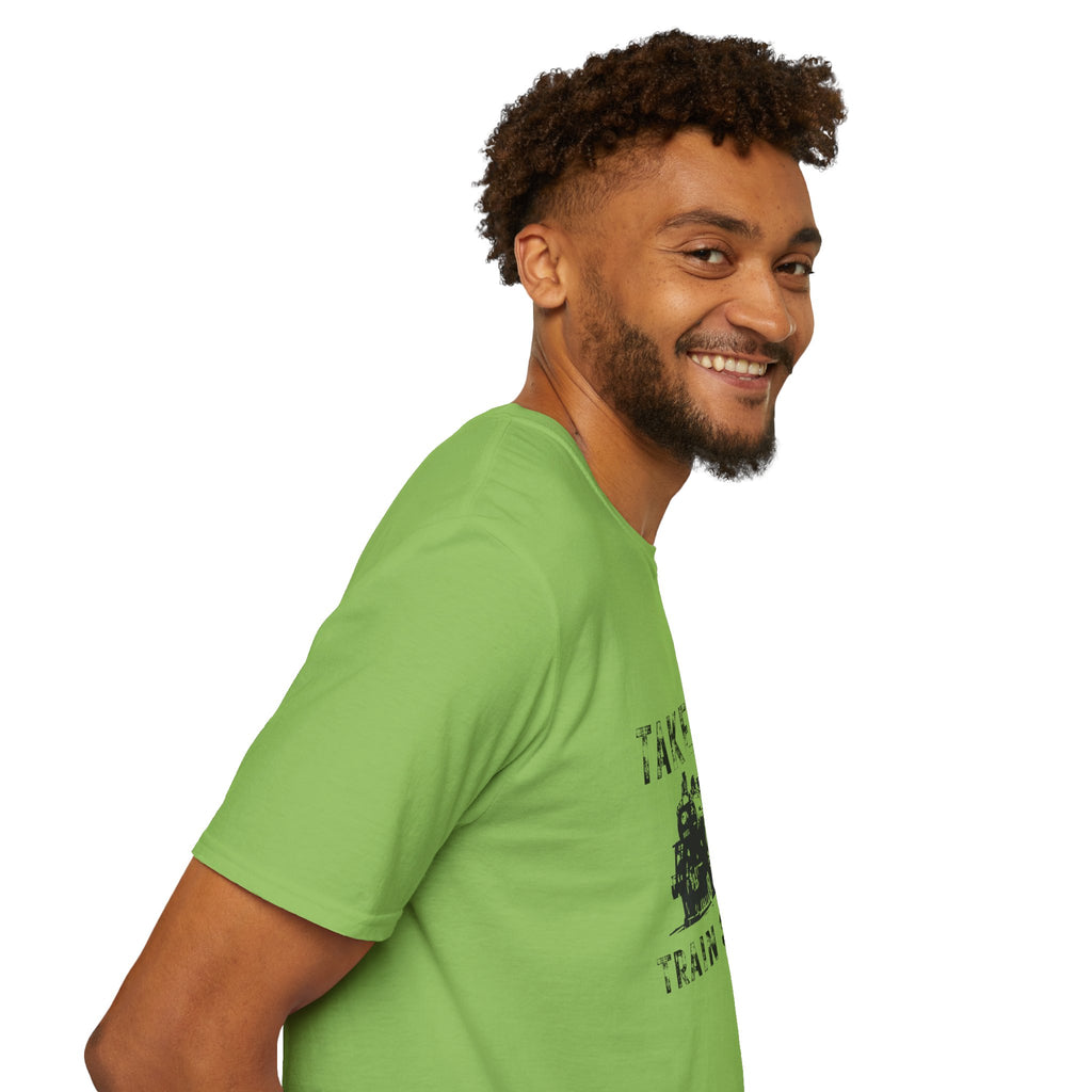 Take 'Em to the Train Station T-Shirt — Funny Sarcastic Gift Vintage Engine Graphic Tee