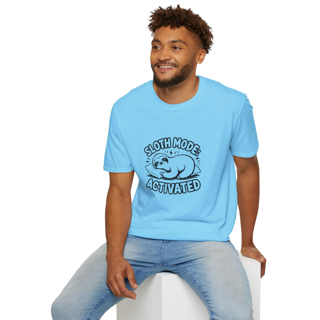 Sloth Mode Activated T-Shirt — Funny Lazy Gift for Her Cute Animal Graphic Tee