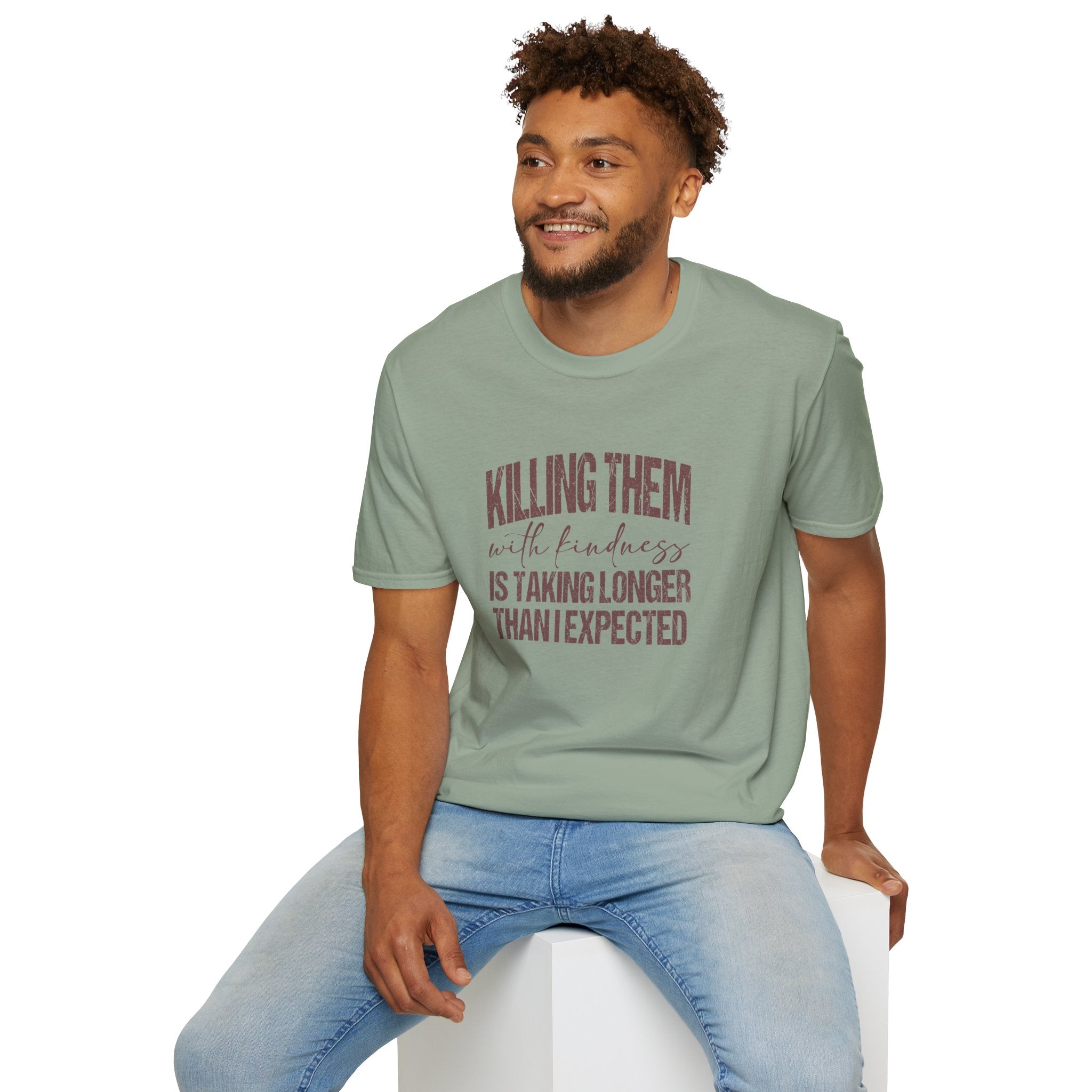 Killing Them With Kindness T-Shirt — Funny Motivational Gift for Women Vintage Tee