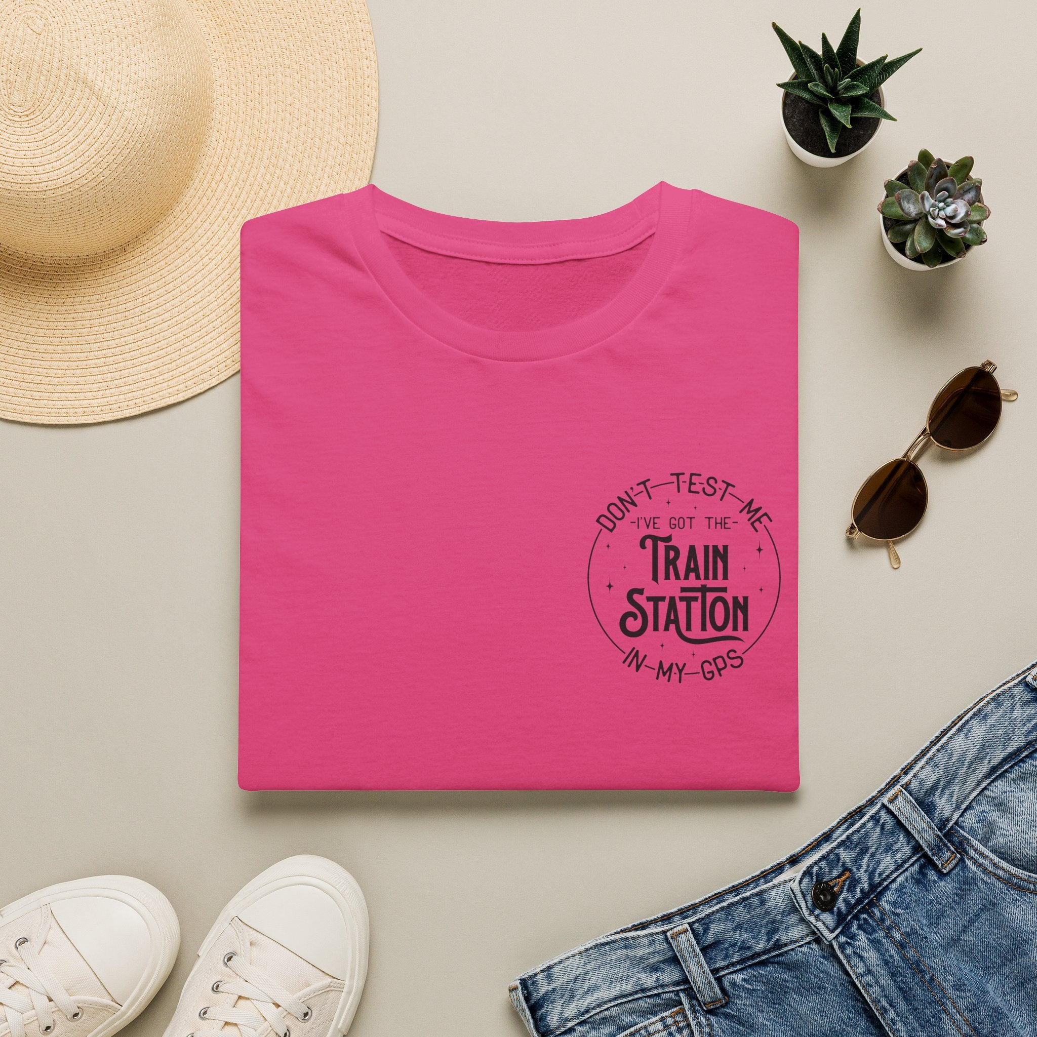 Train Station GPS T-Shirt — Funny Travel Quote Gift for Her Sarcastic Graphic Tee