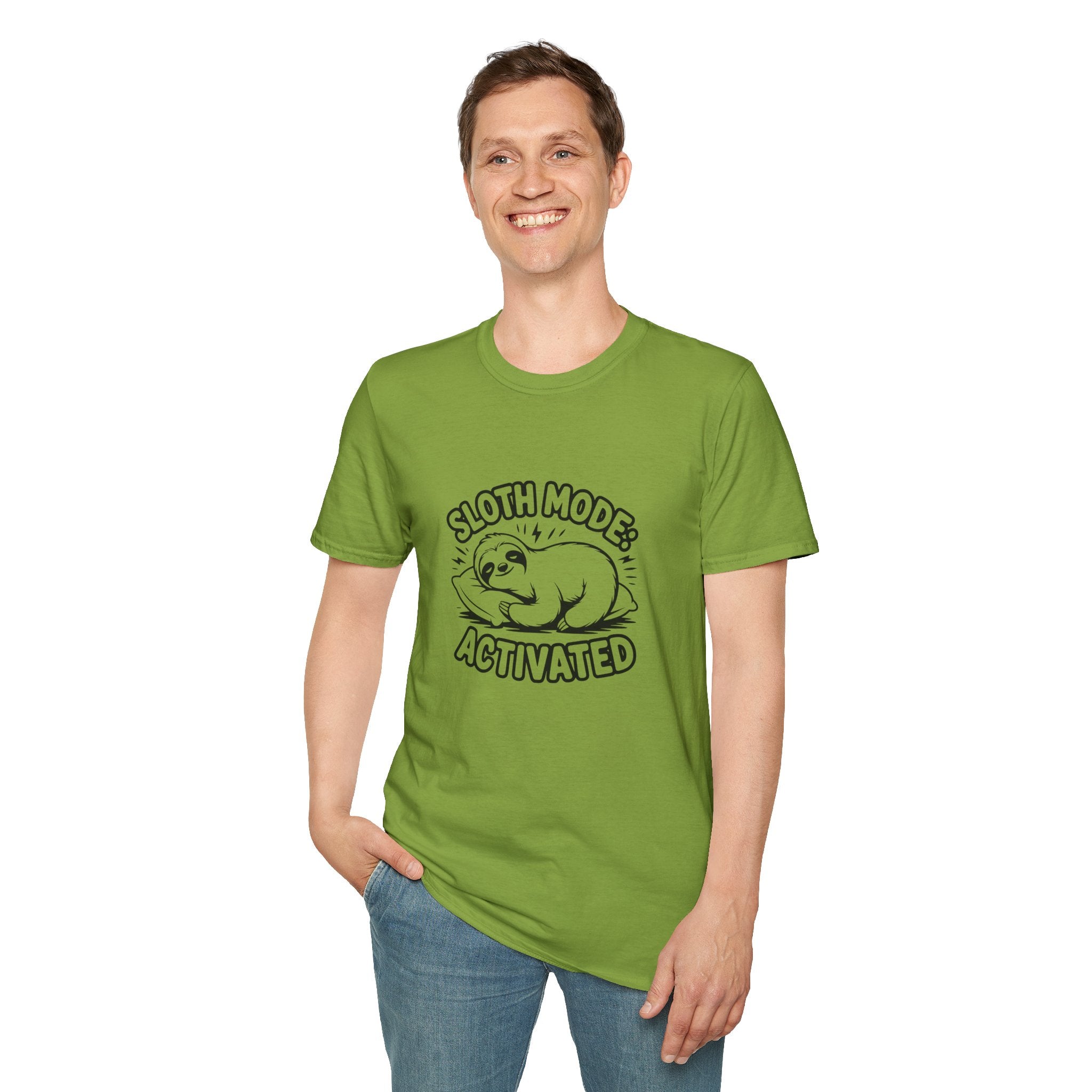 Sloth Mode Activated T-Shirt — Funny Lazy Gift for Her Cute Animal Graphic Tee