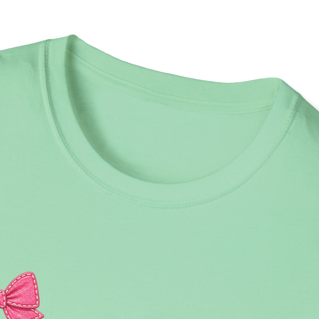 Floral Leopard TEACH T-Shirt — Cute Back-to-School Gift for Teachers Pink Bow Tee